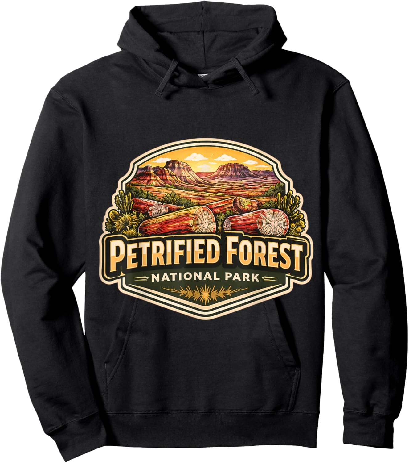 Petrified Forest National Park Souvenir Arizona Memorabilia Hoodie - Hoodie | Black