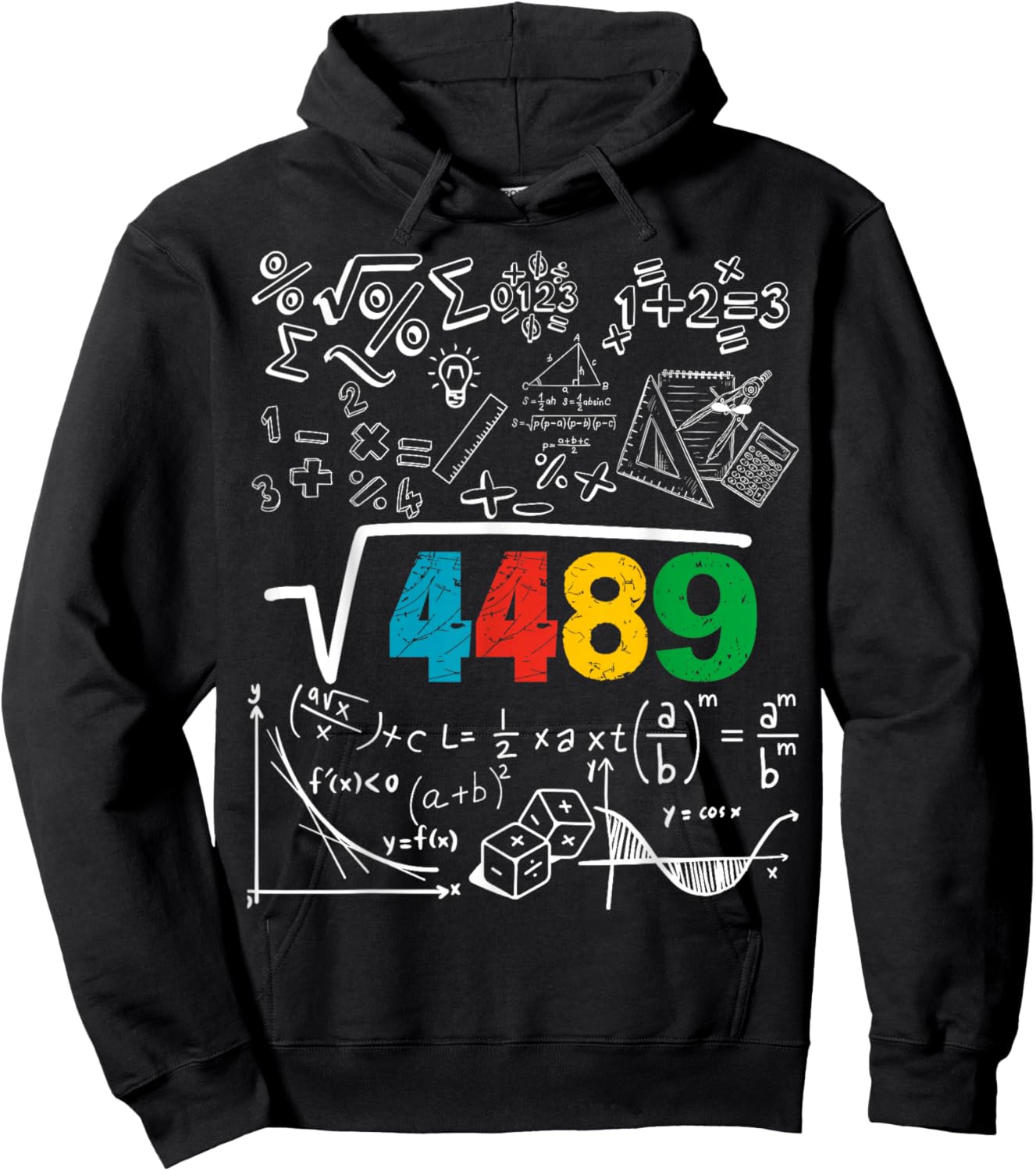67 Meme Square Root 4489 Slang Six Seven Math Teacher Hoodie - Hoodie | Black