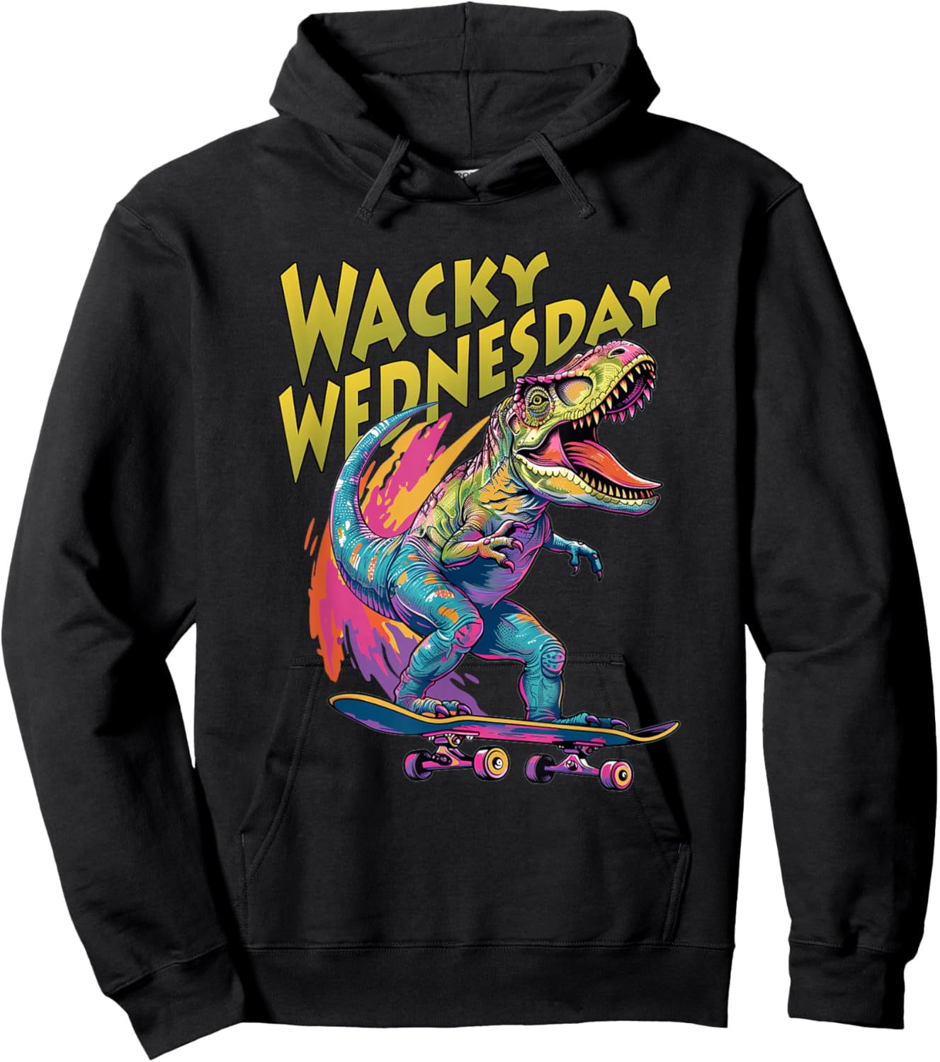 Wacky Wednesday Kids and Teachers | Mismatch Day Spirit Week Hoodie - Hoodie | Black