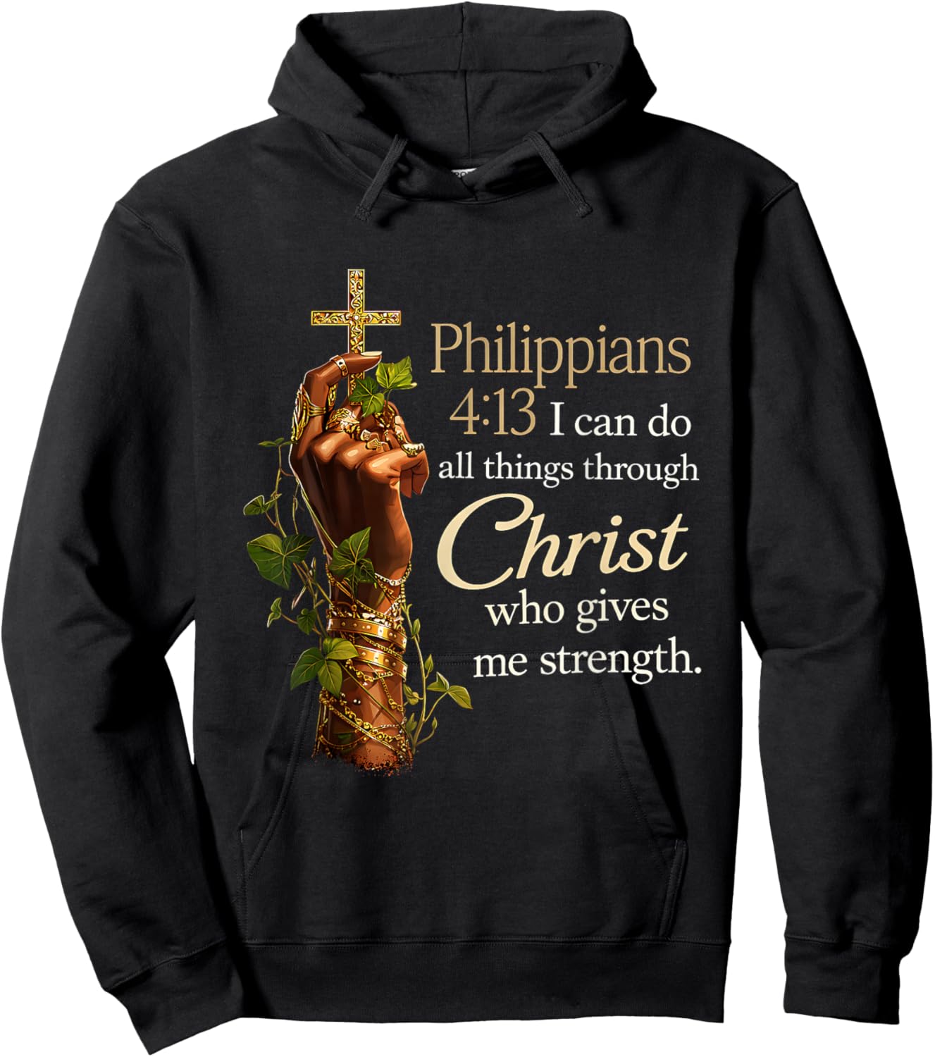 African American Black Women Christian Afro Faith God Hoodie - Hoodie | Black