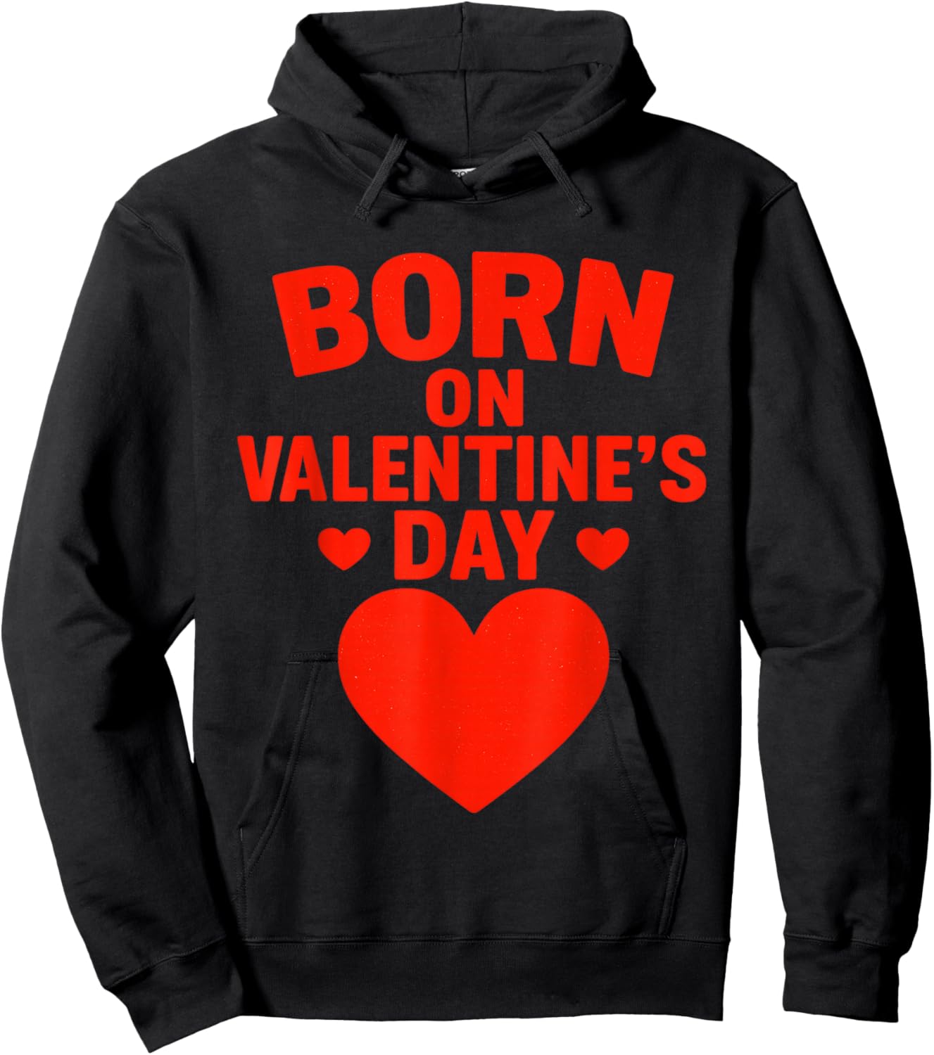 Born On Valentines Day Birthday Valentine Boy Girl Kid Hoodie - Hoodie | Black