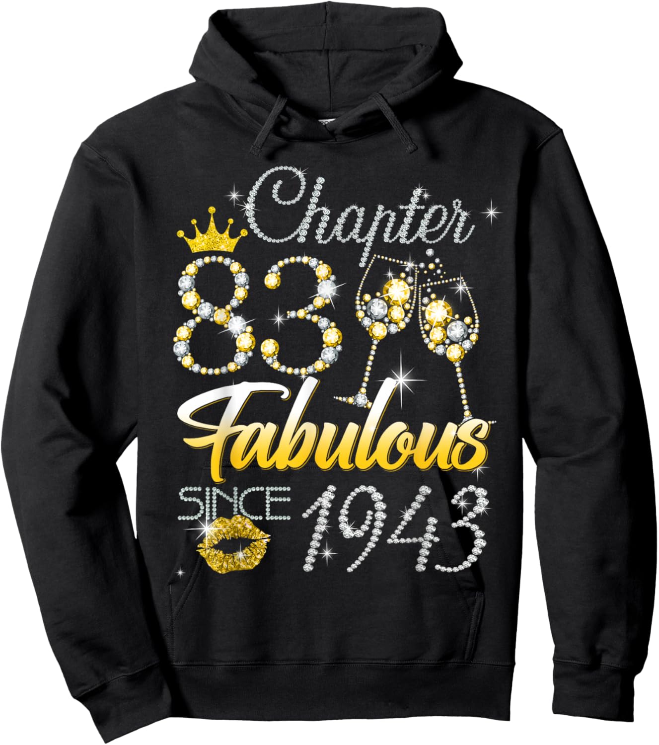 83rd Birthday Queen Chapter 83 Fabulous Since 1943 Women Hoodie - Hoodie | Black