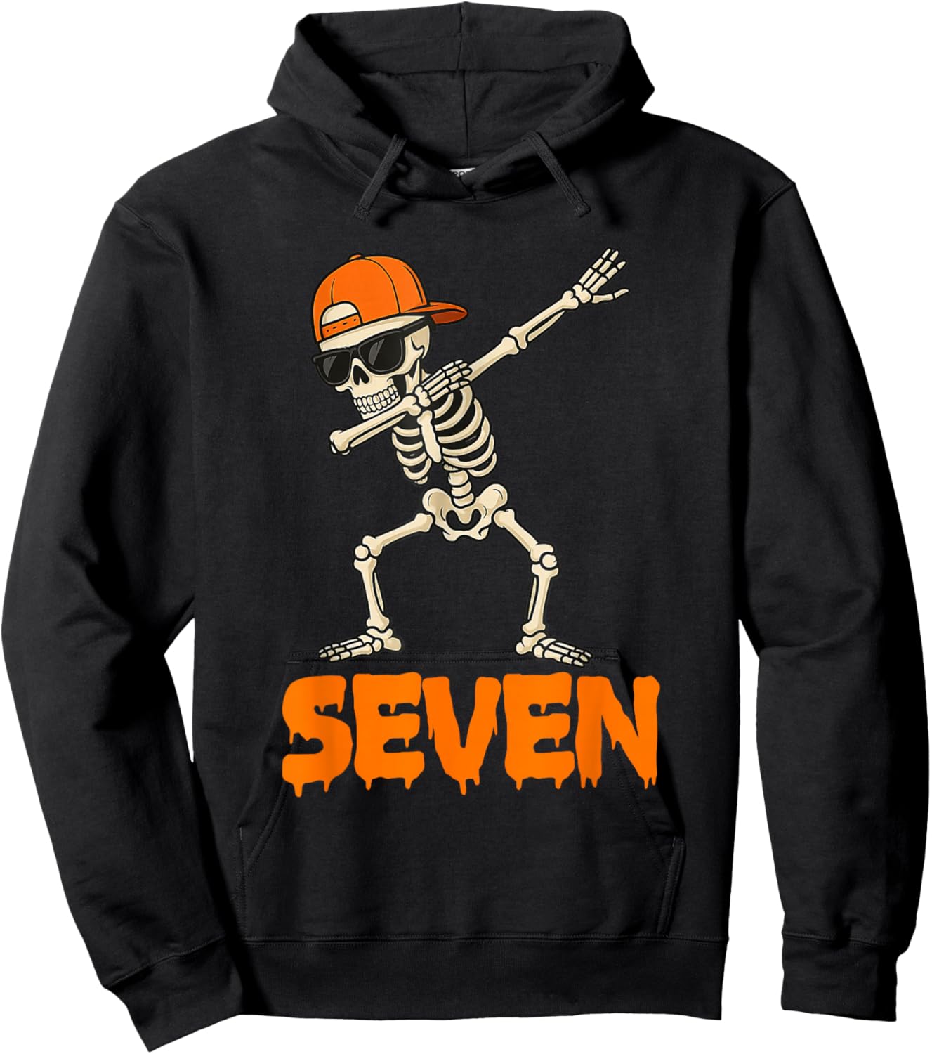 Funny Dabbing Skeleton 67 Meme Matching Halloween Costume Hoodie - Hoodie | Black