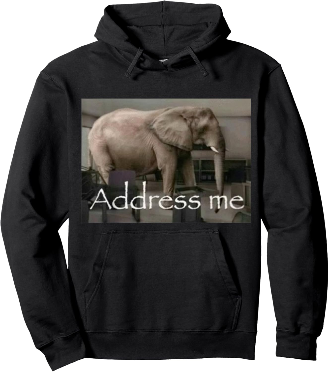 Address Me Elephant Hoodie - Hoodie | Black
