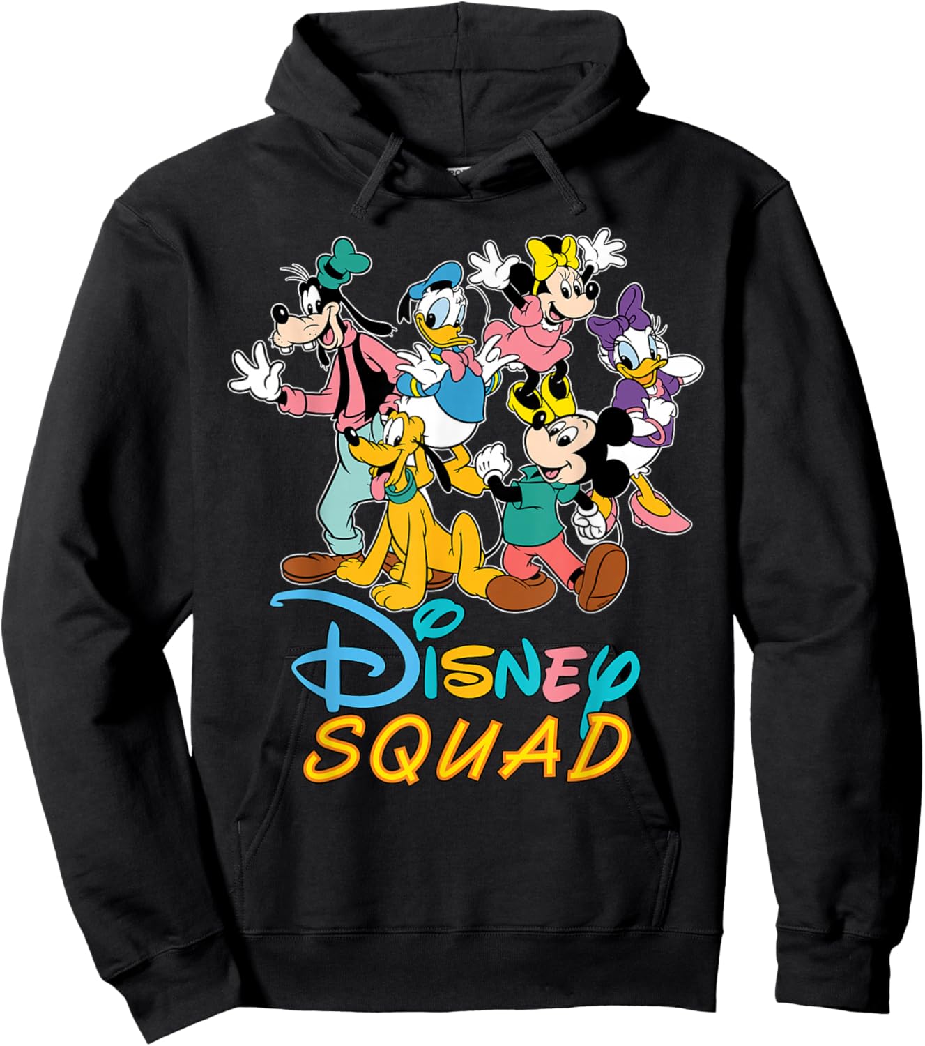 Disney Mickey Mouse & Friends Disney Squad Group Matching Hoodie - Hoodie | Black