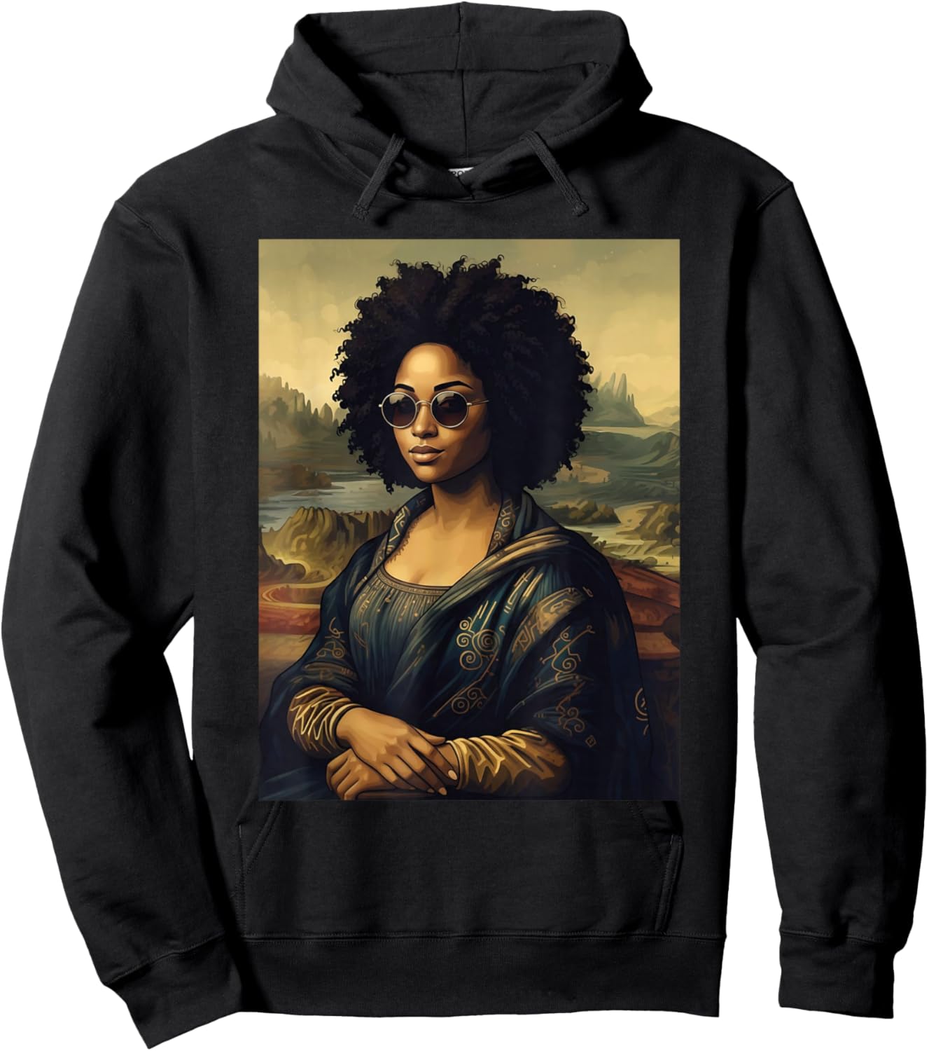 Black Mona Lisa - Black History Month African Roots Hoodie - Hoodie | Black