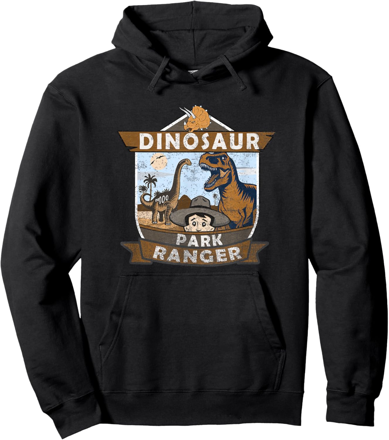 Dinosaur Park Ranger Hoodie - Hoodie | Black