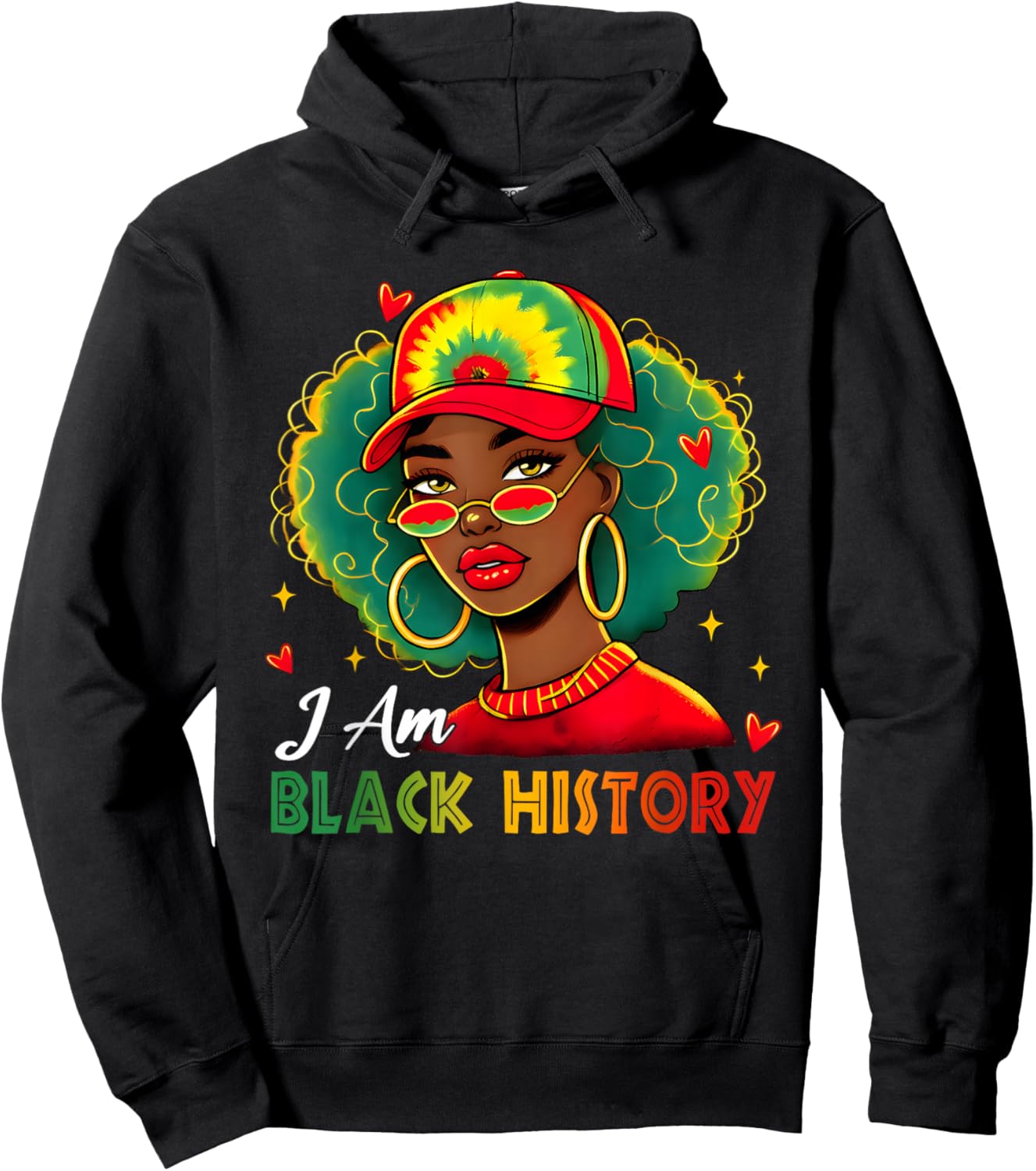 I Am Black History Women Girl Black History Month Juneteenth Hoodie - Hoodie | Black