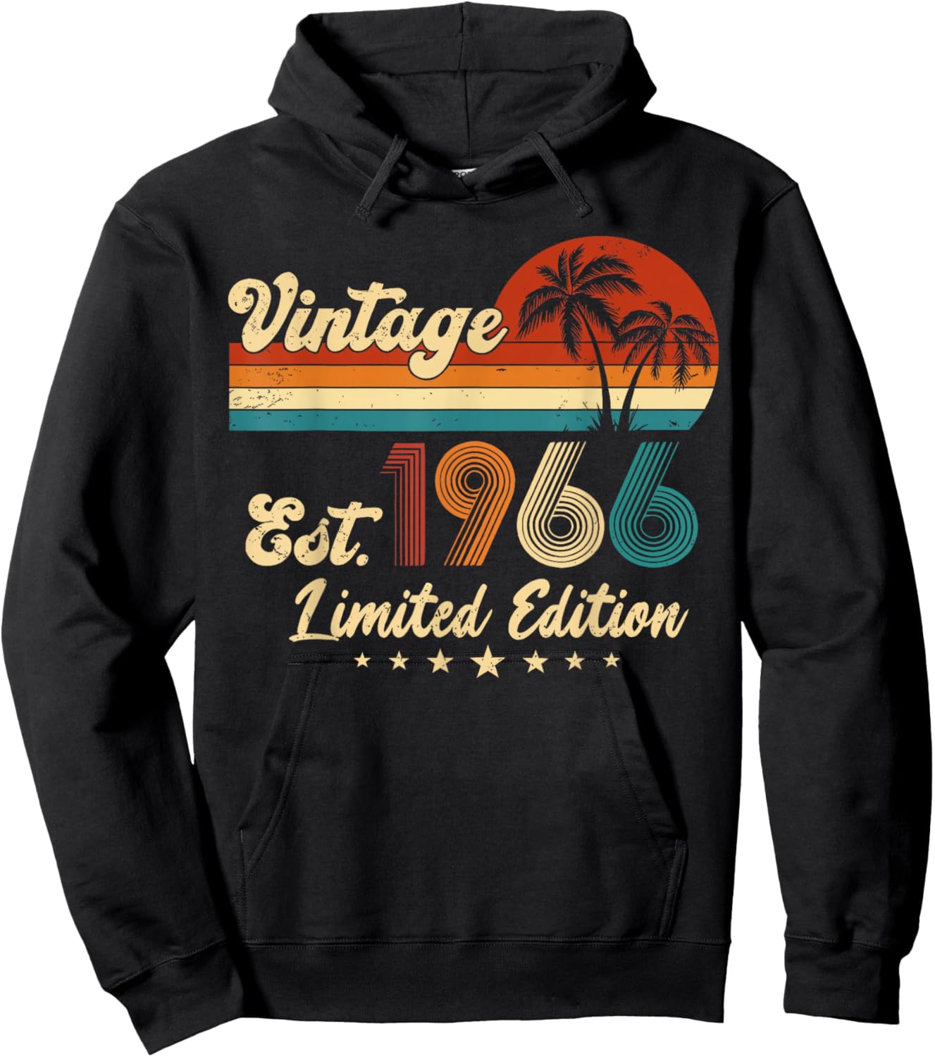 Vintage 1966 Limited Edition 50-Year-Old 60th Birthday 2026 Hoodie - Hoodie | Black