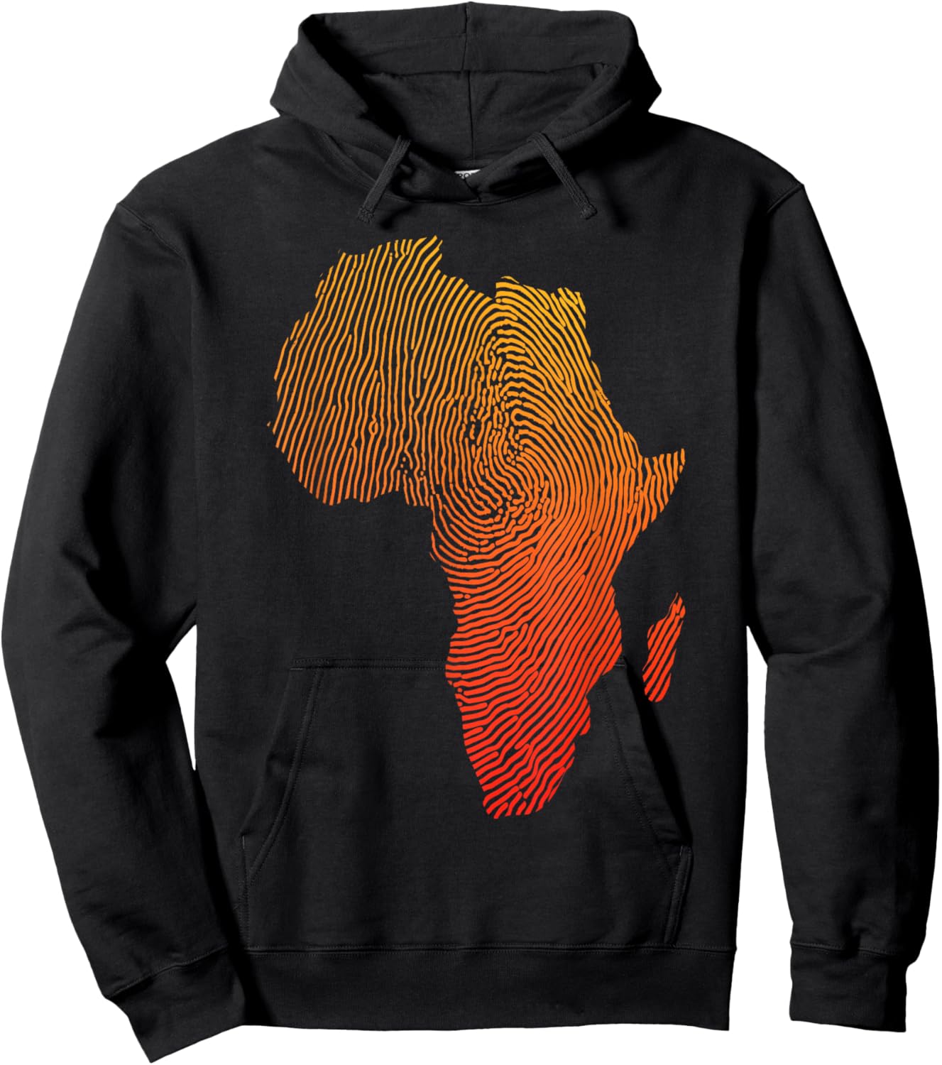 Cool Africa Map Art Women Afrocentric African Print Hoodie - Hoodie | Black