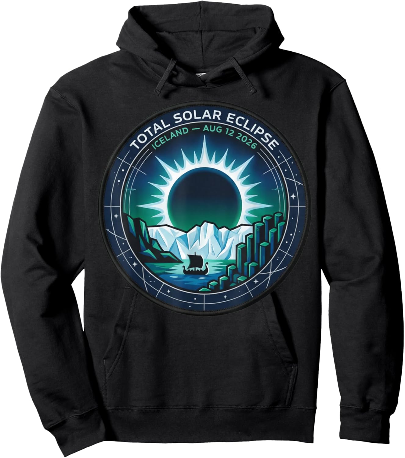 Total Solar Eclipse 2026 Iceland - Totality Chaser Science Hoodie - Hoodie | Black