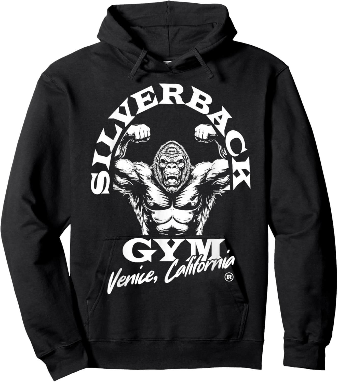 96.4% Silverback Gym Apparel, Body Building, Strongman, Roar Hoodie - Hoodie | Black