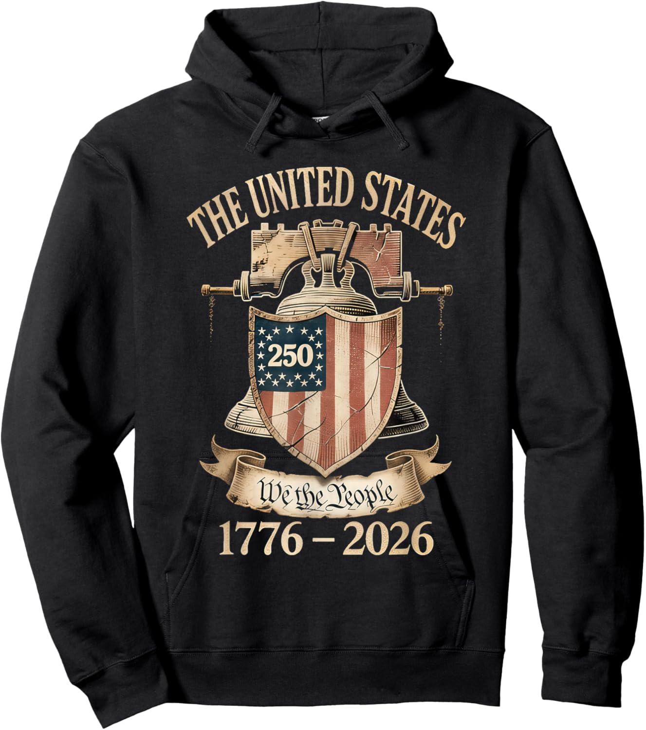 The United States 250 We The People 1776-2026 Anniversary Hoodie - Hoodie | Black