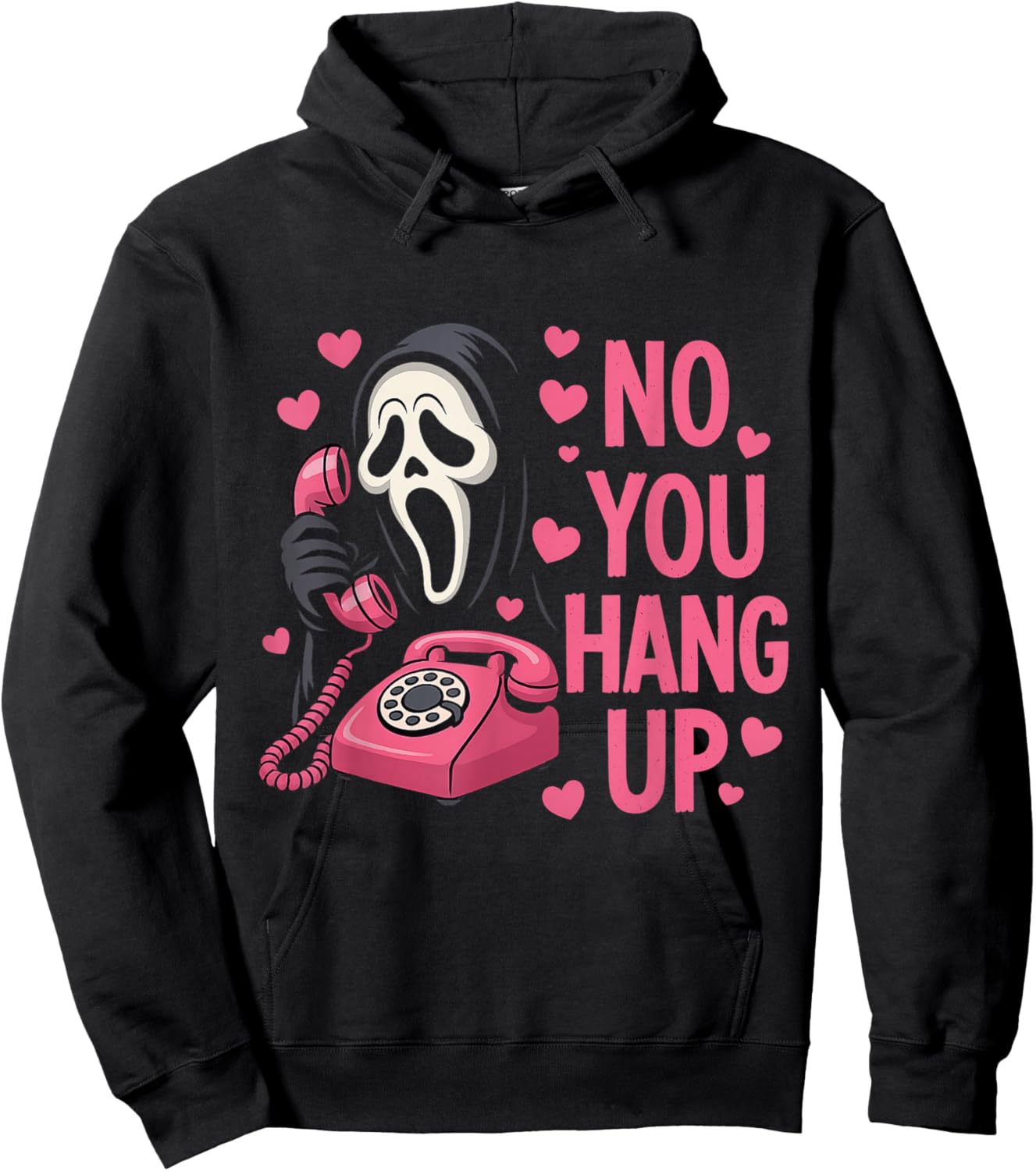 Funny Ghost Calling Halloween Scary Costume You Hang Up Hoodie - Hoodie | Black