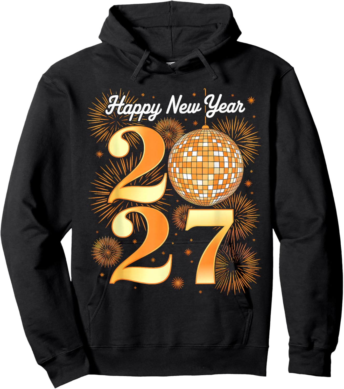 New Year's Eve Party - Happy New Year 2027 Family Men Women Hoodie - Hoodie | Black
