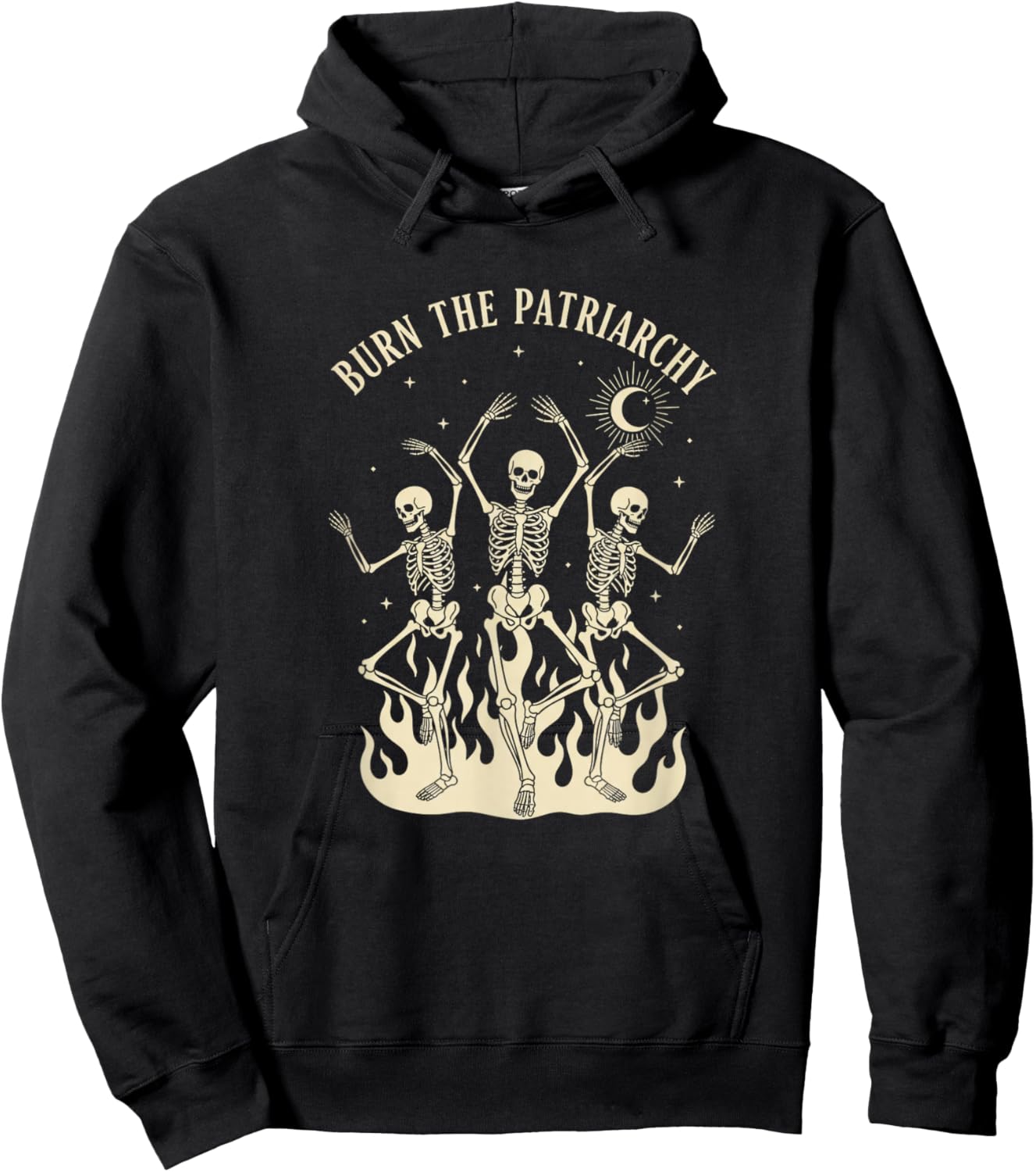 Activism & Causes Burn The Patriarchy Skeletons Feminist Pro Hoodie - Hoodie | Black