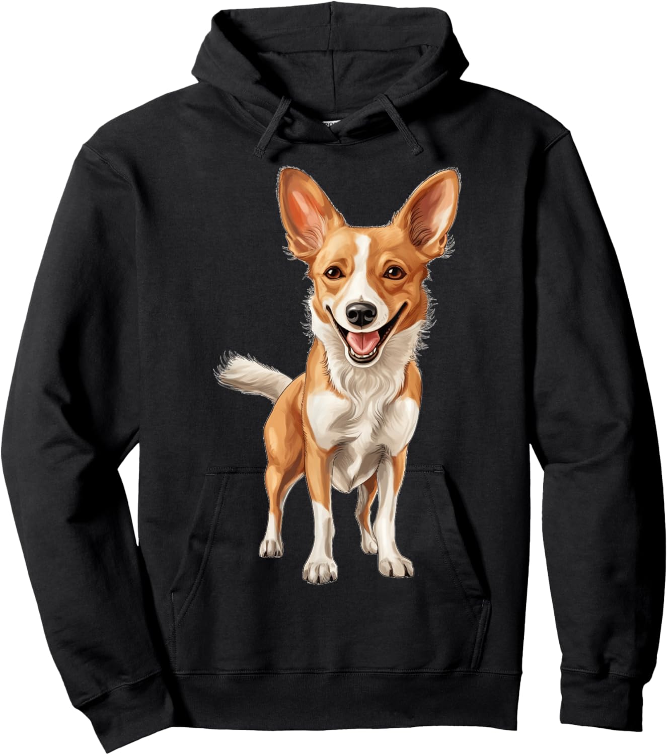 Portuguese Podengo Pequeno Dog Mom Dad Puppy Breed Memorial Hoodie - Hoodie | Black
