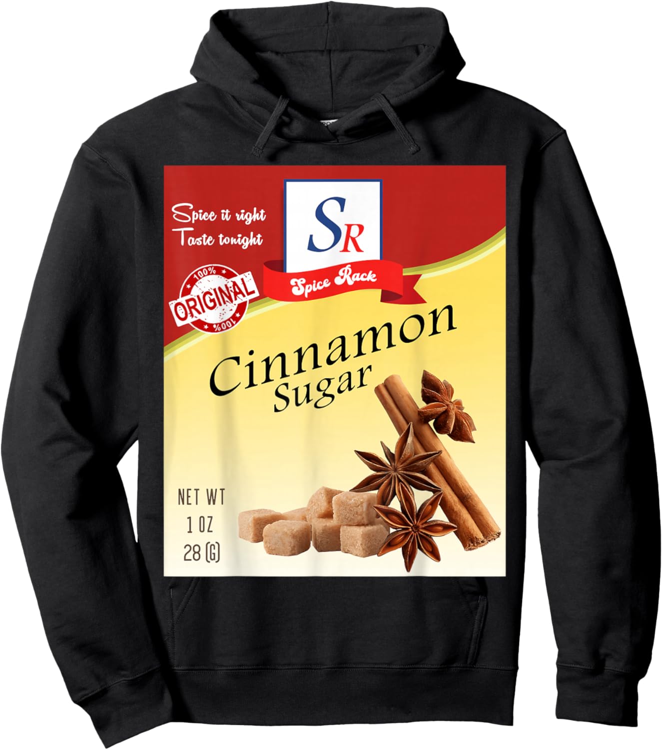 Cinanamon Sugar Spice Condiment Costume Spice Group Hoodie - Hoodie | Black