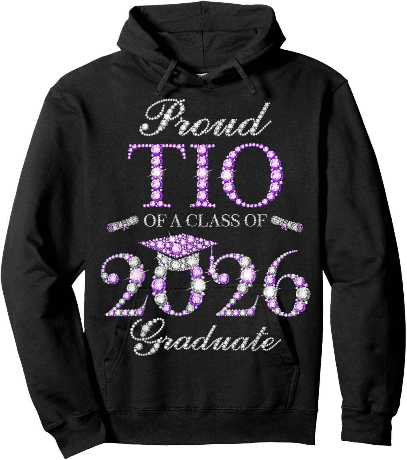 Proud TIO of A Class of 2026 Graduate Hoodie - Hoodie | Black