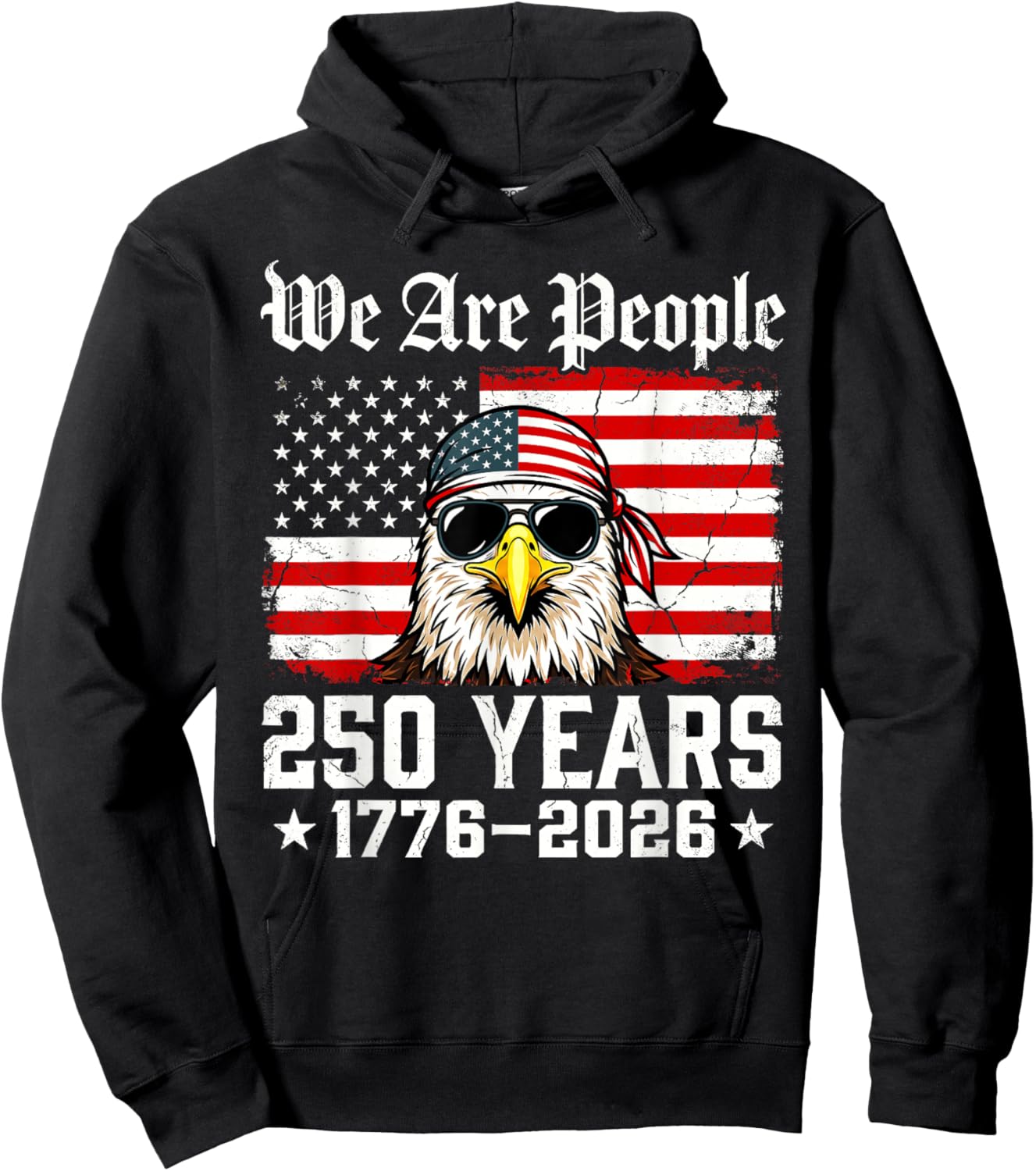 250 Years American 1776-2026 250th Birthday 250th USA Hoodie - Hoodie | Black