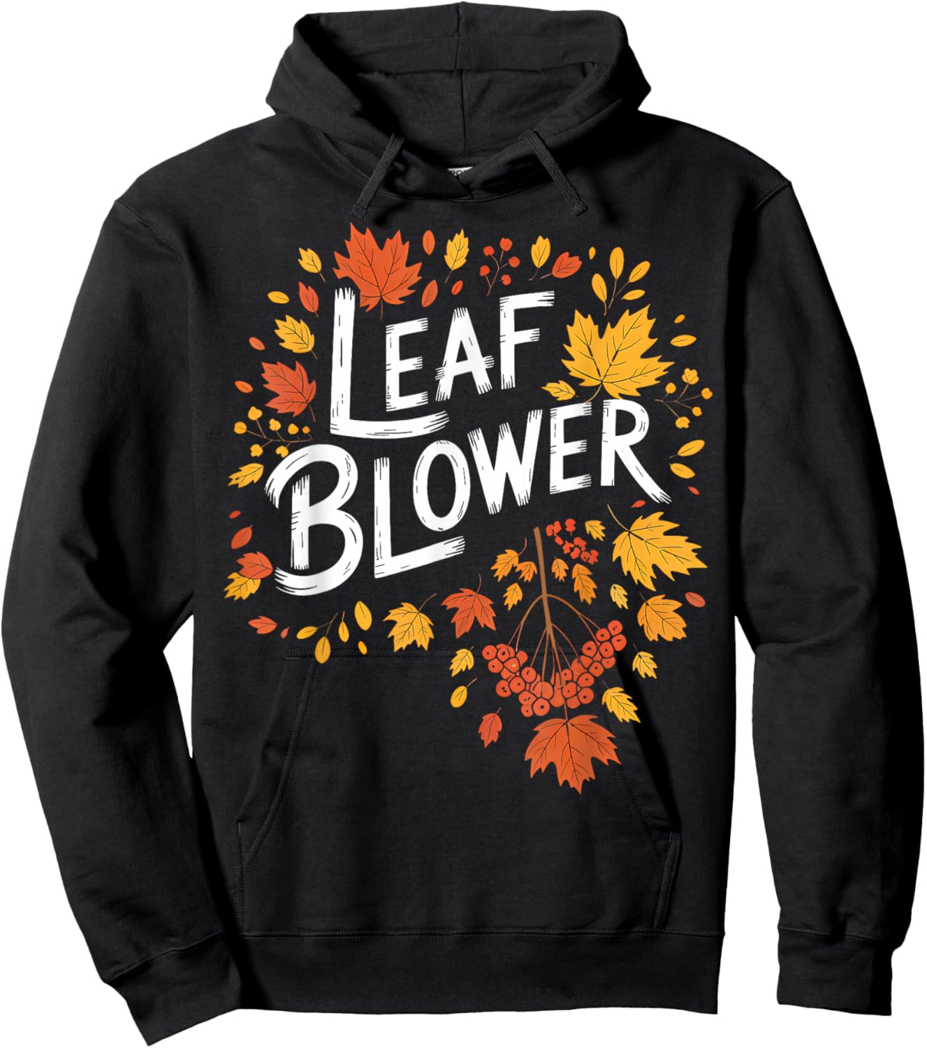 Very Spooktacular Fall Leaf Blower Sucking for Everyone Hoodie - Hoodie | Black