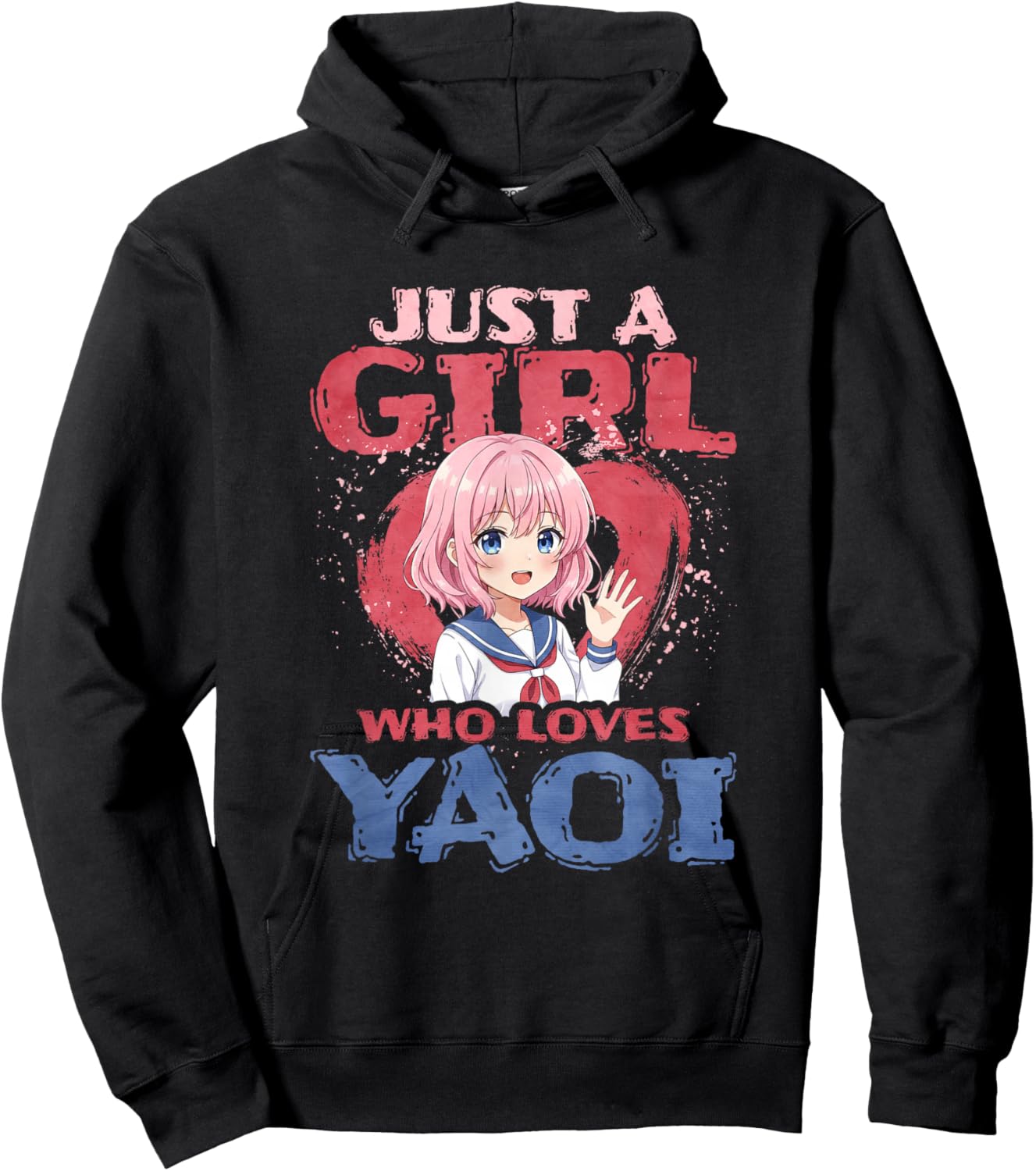 Just A Girl Who Loves Yaoi Hoodie - Hoodie | Black