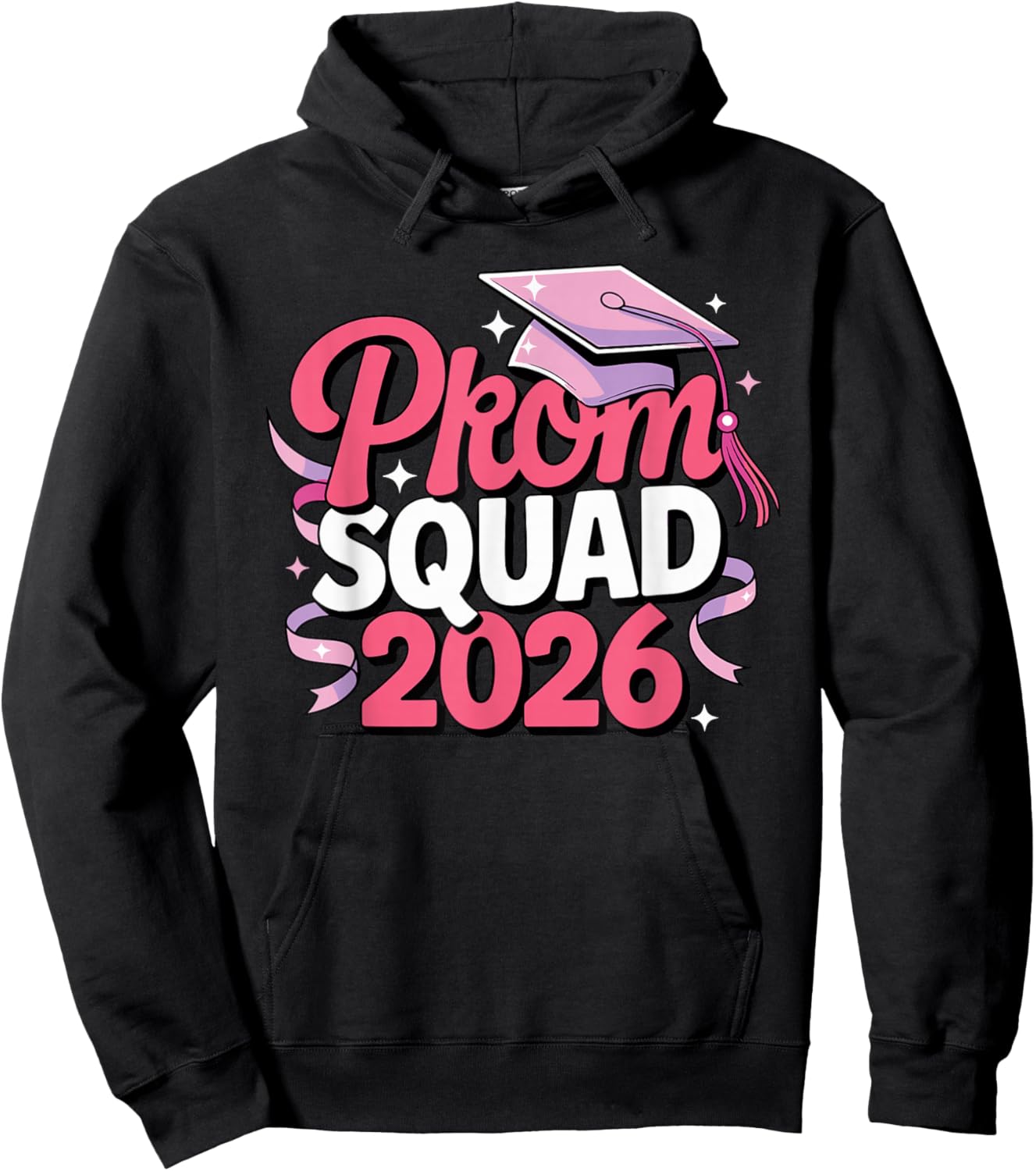Prom Squad 2026 Graduate Funny Prom Class of 2026 Hoodie - Hoodie | Black