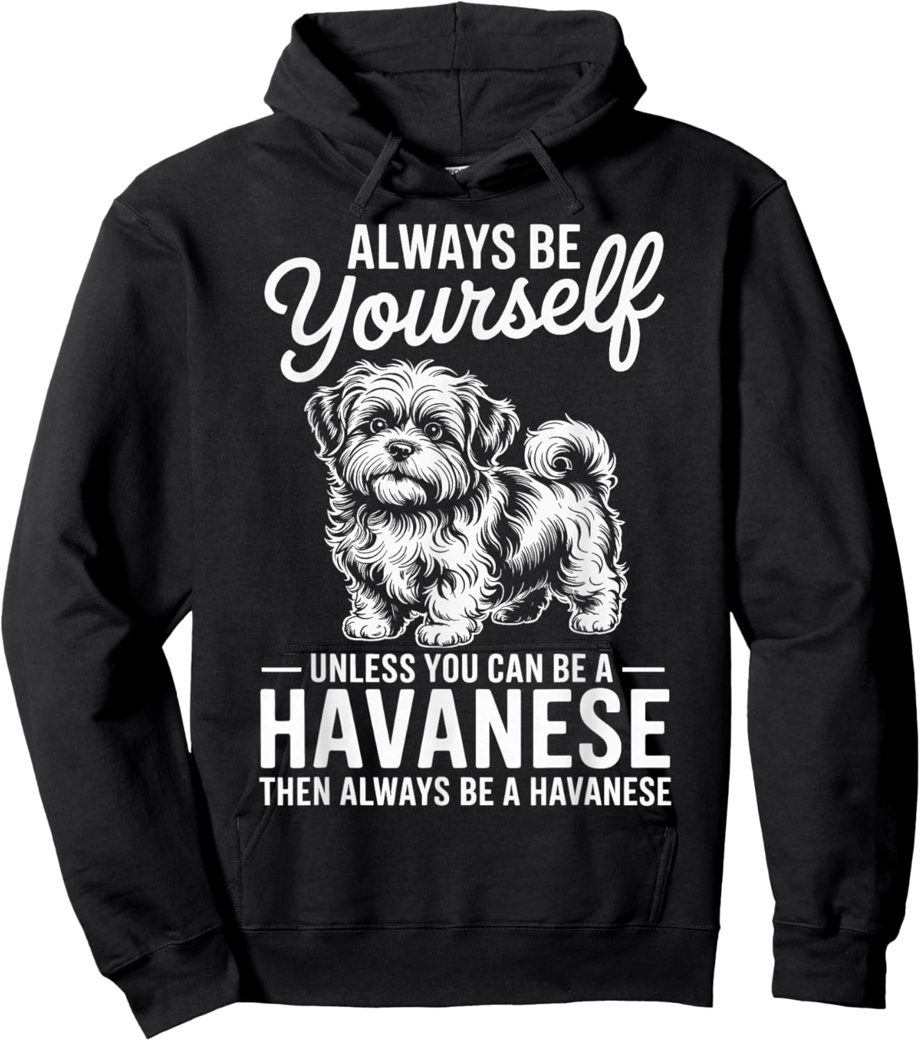 Be A Havanese Funny Havanese Hoodie - Hoodie | Black
