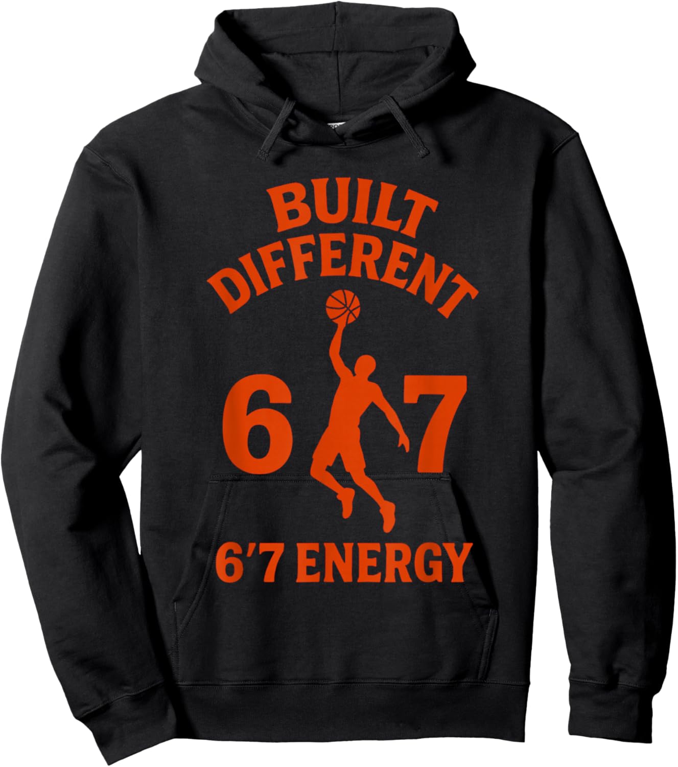 67 Meme Viral Trend Tall People Basketball Humor Hoodie - Hoodie | Black