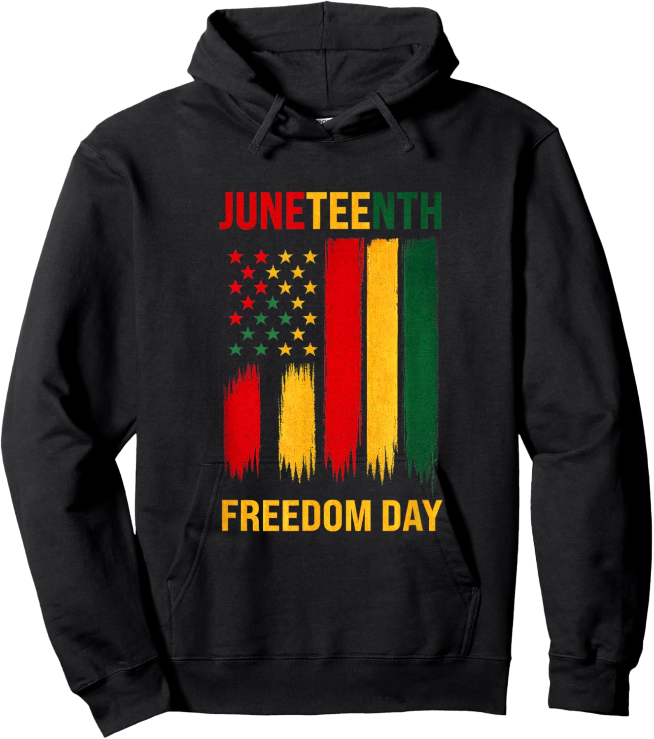Juneteenth Freedom Day 1865 African American Pride Flag Hoodie - Hoodie | Black
