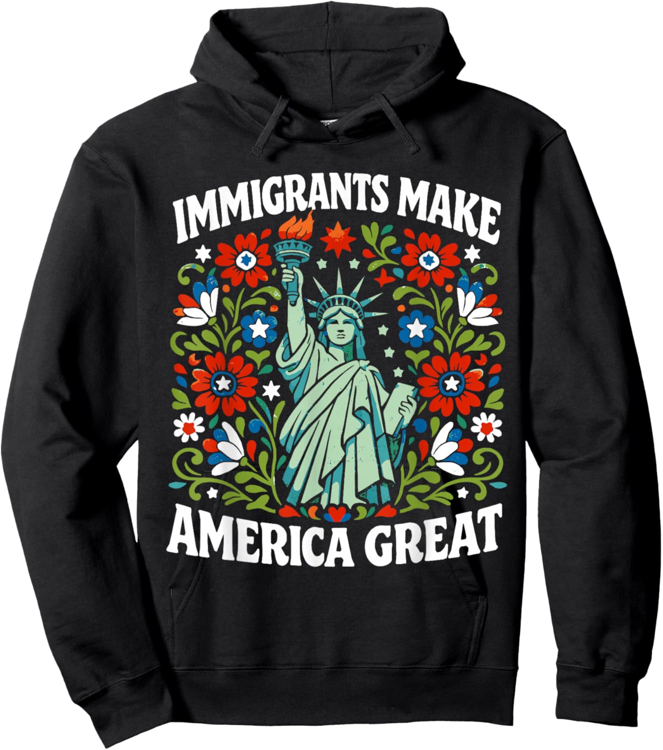 Immigrants Make America Great Hoodie - Hoodie | Black