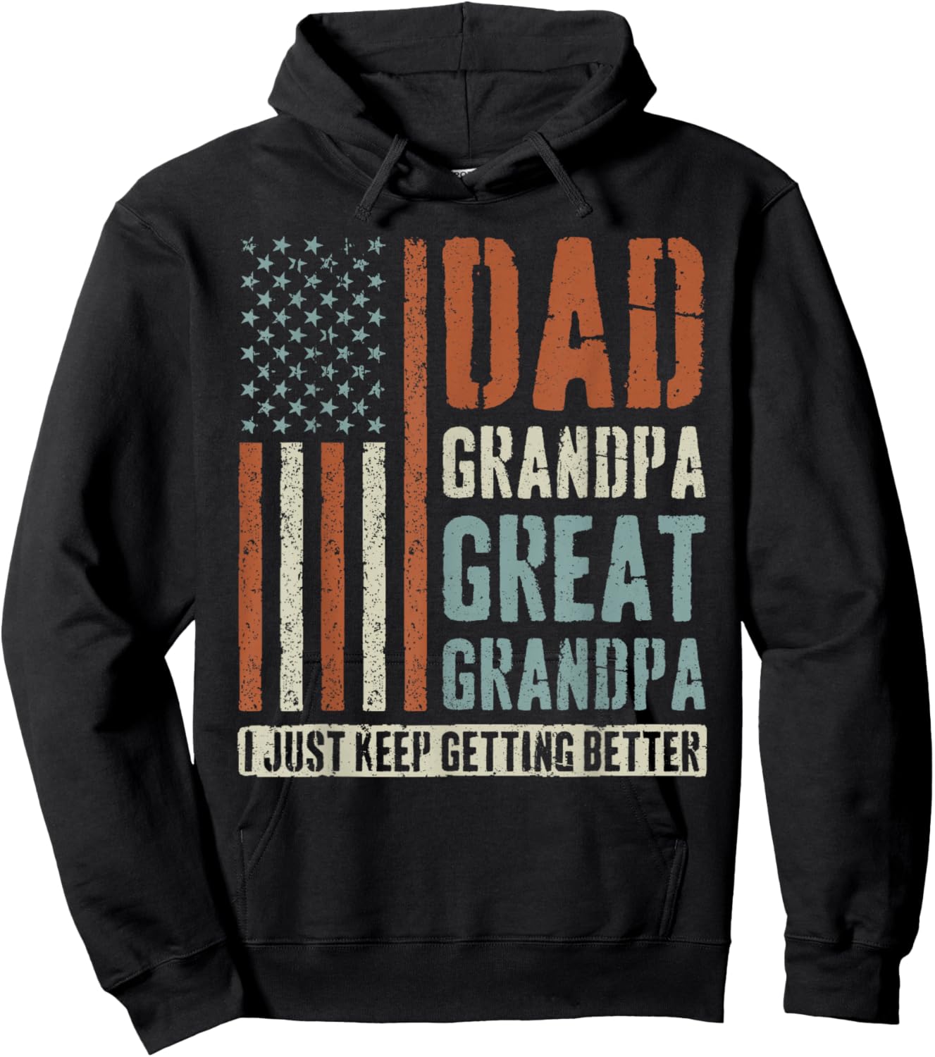 Dad Grandpa Great Grandpa Hoodie - Hoodie | Black