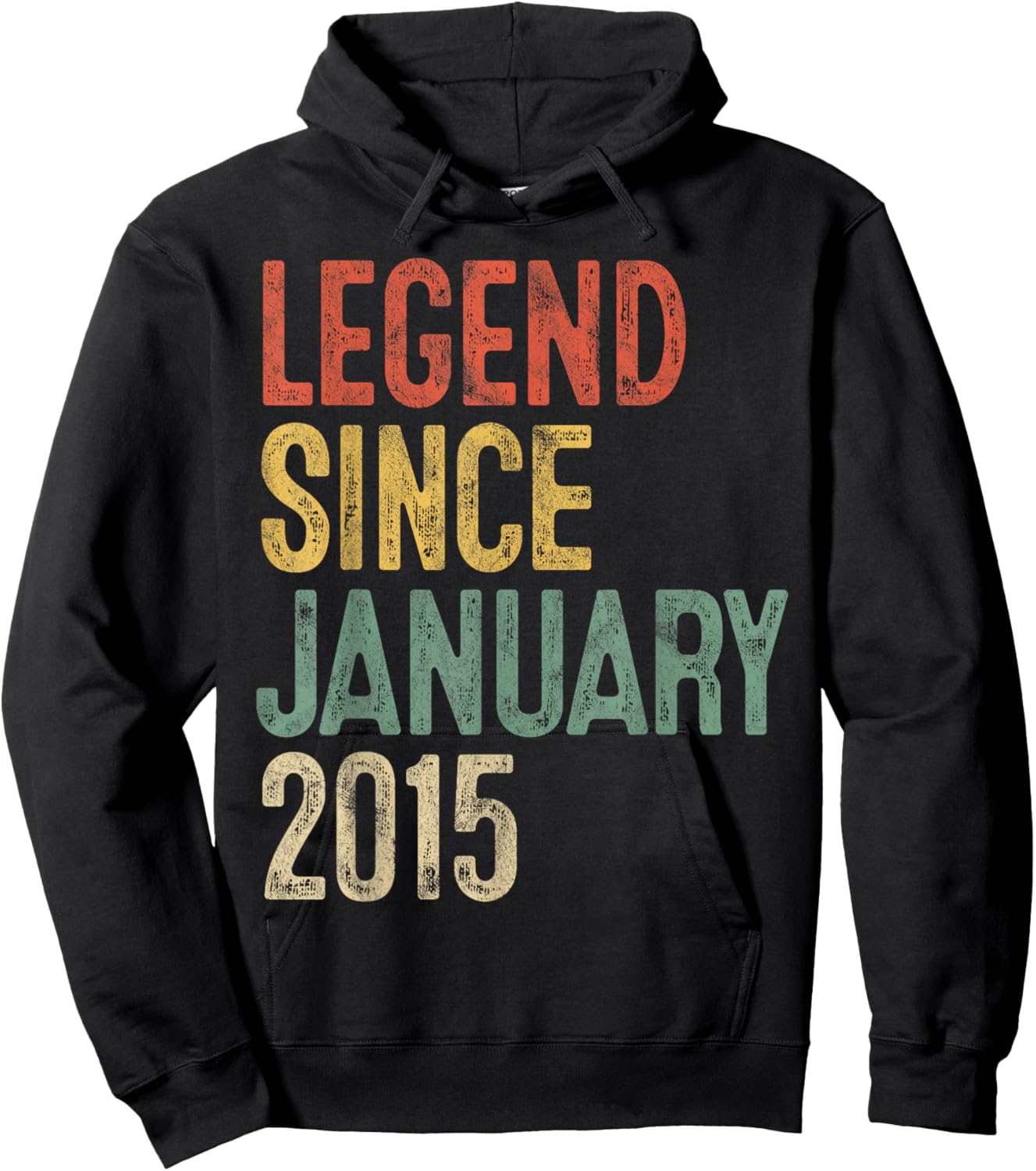 Legend January 2015 11th Birthday Boy Girl 11 Year Old Hoodie - Hoodie | Black