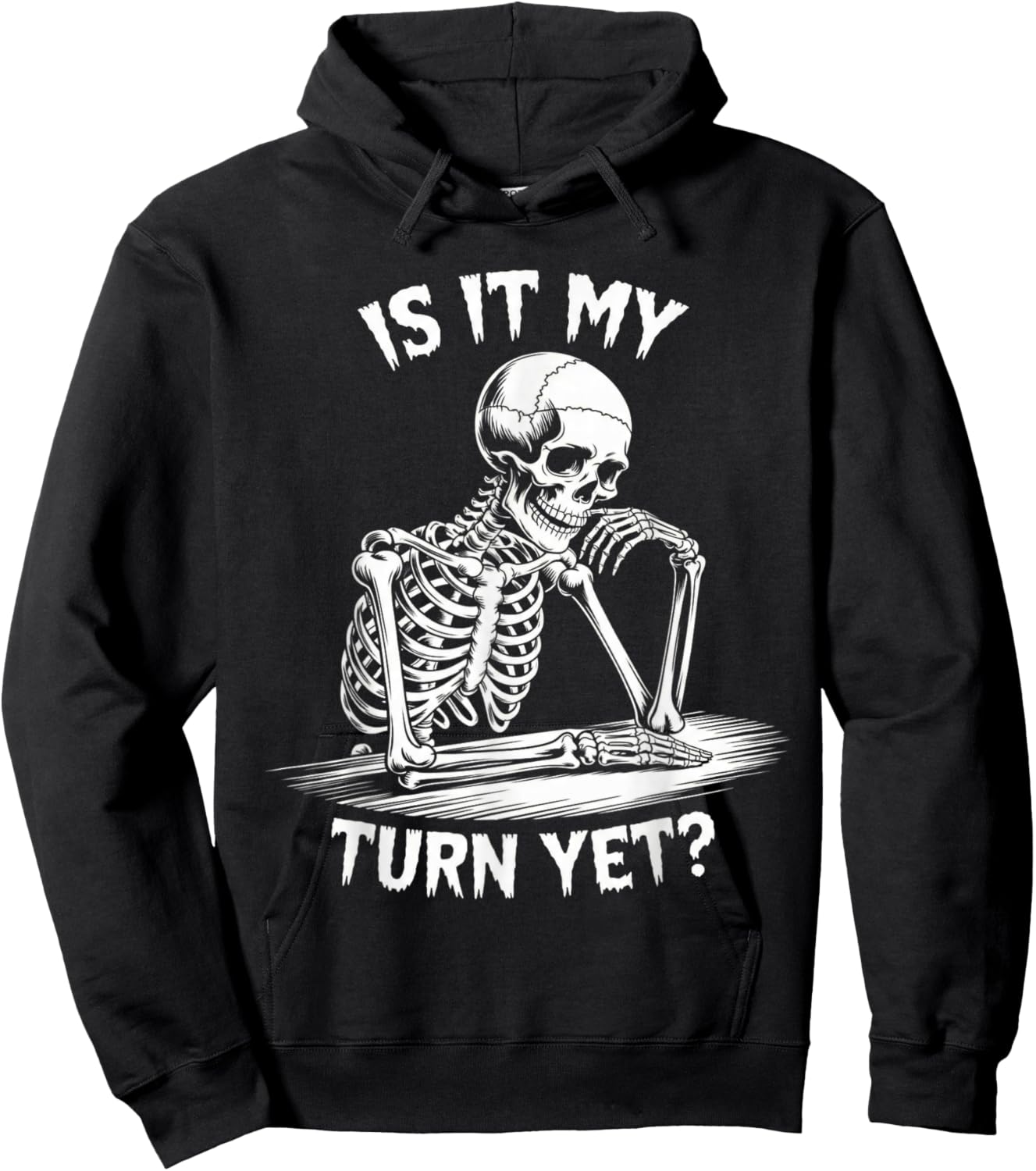is It My Turn Yet? Bold Statement for Gamer Waiting Turn Hoodie - Hoodie | Black