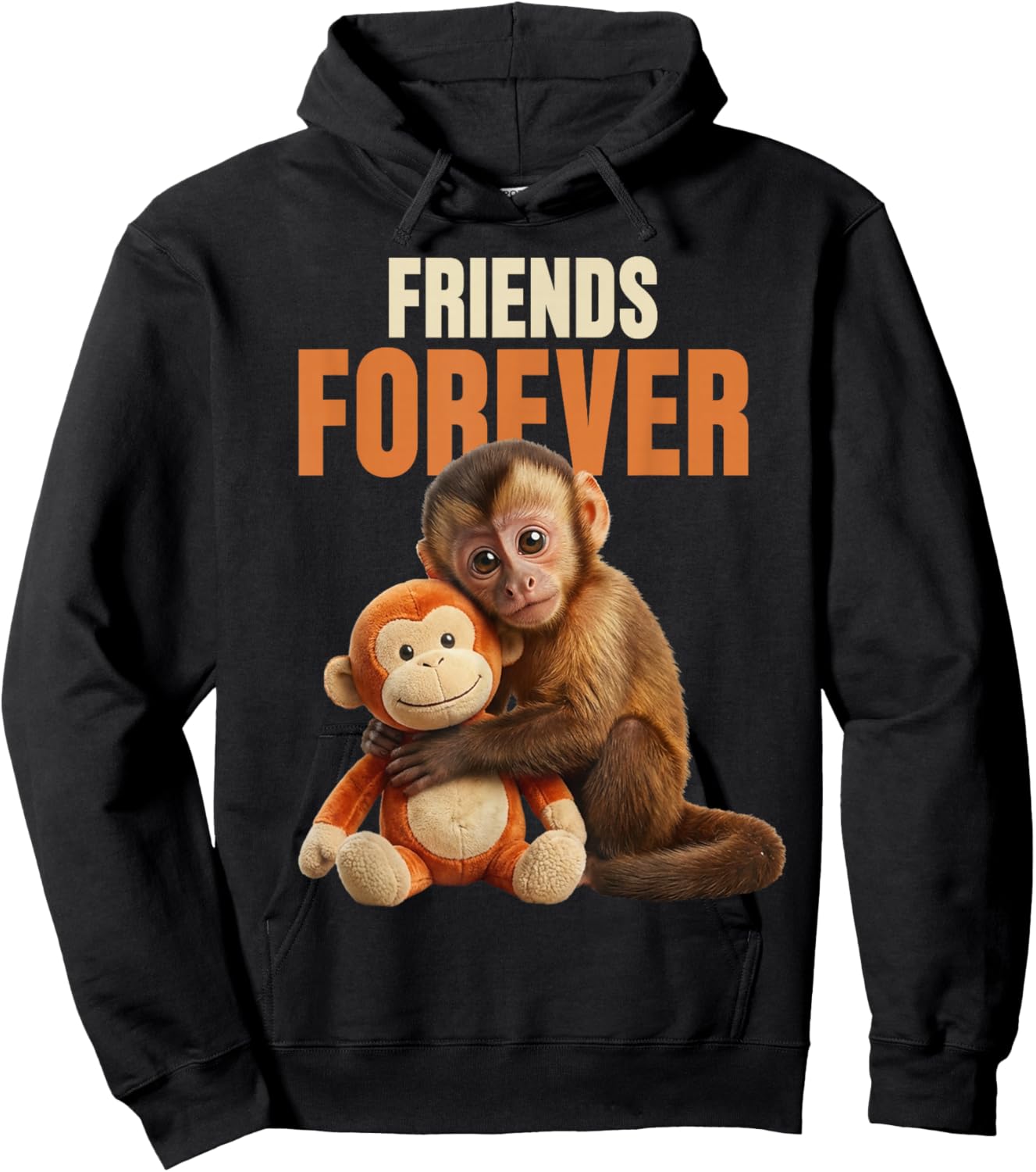 Baby Monkey Punch Friends Forever Hoodie - Hoodie | Black
