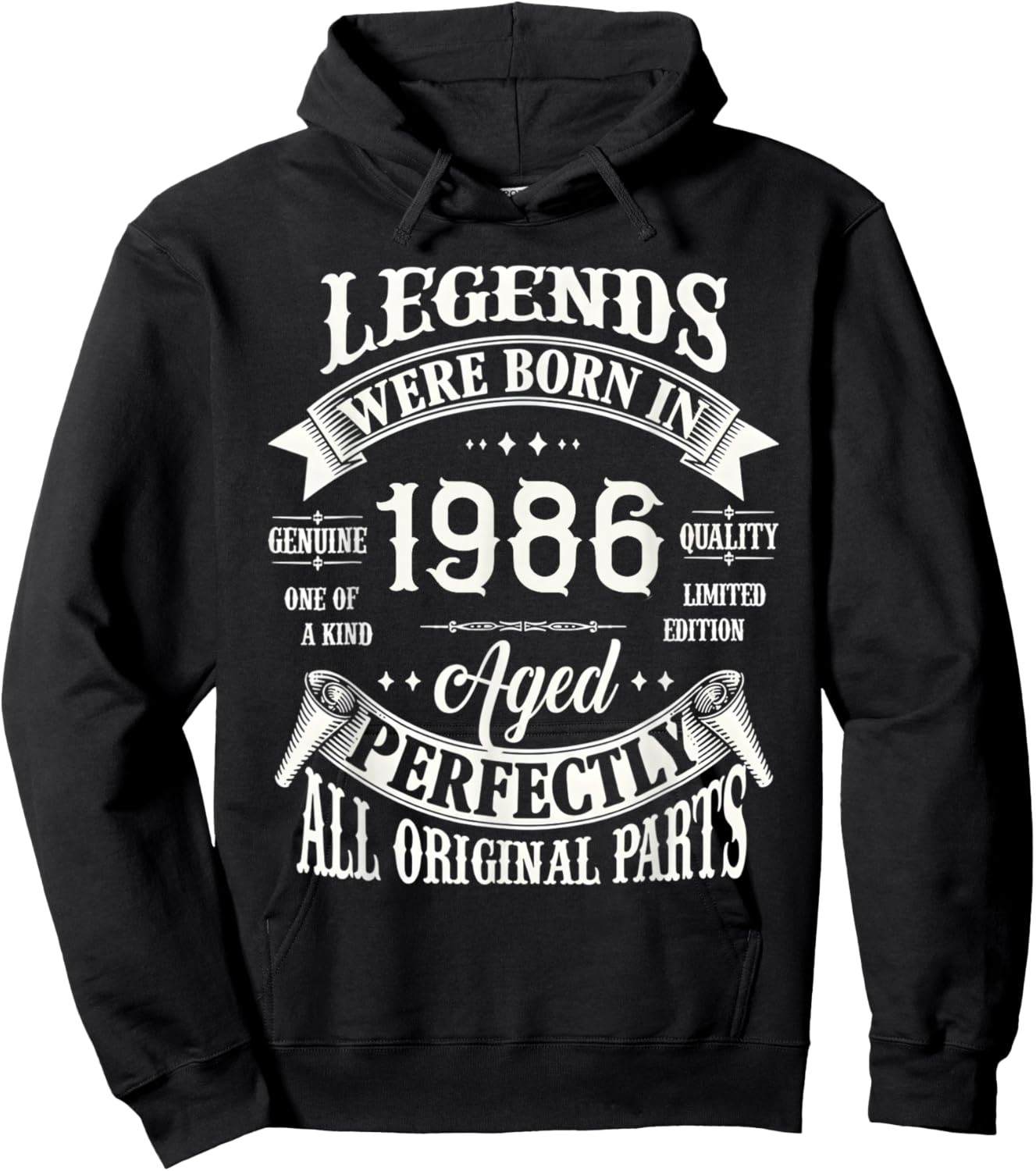 40th Birthday Born in 1986 Hoodie - Hoodie | Black