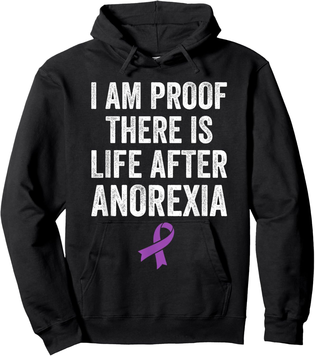 Eating Disorder Anorexia Survivor Recovery Anorexia Warrior Hoodie - Hoodie | Black