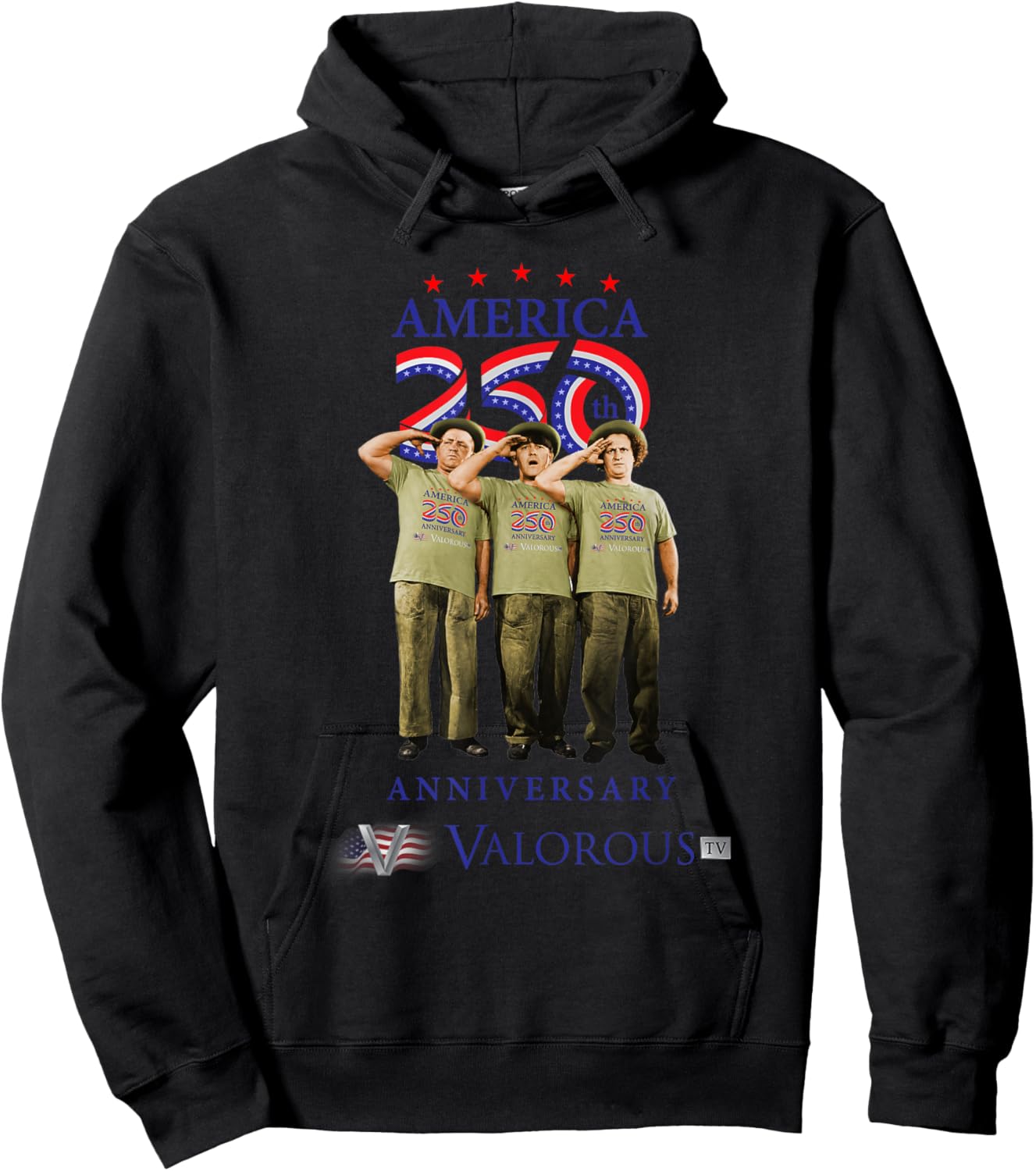 Three Stooges America 250 Hoodie - Hoodie | Black
