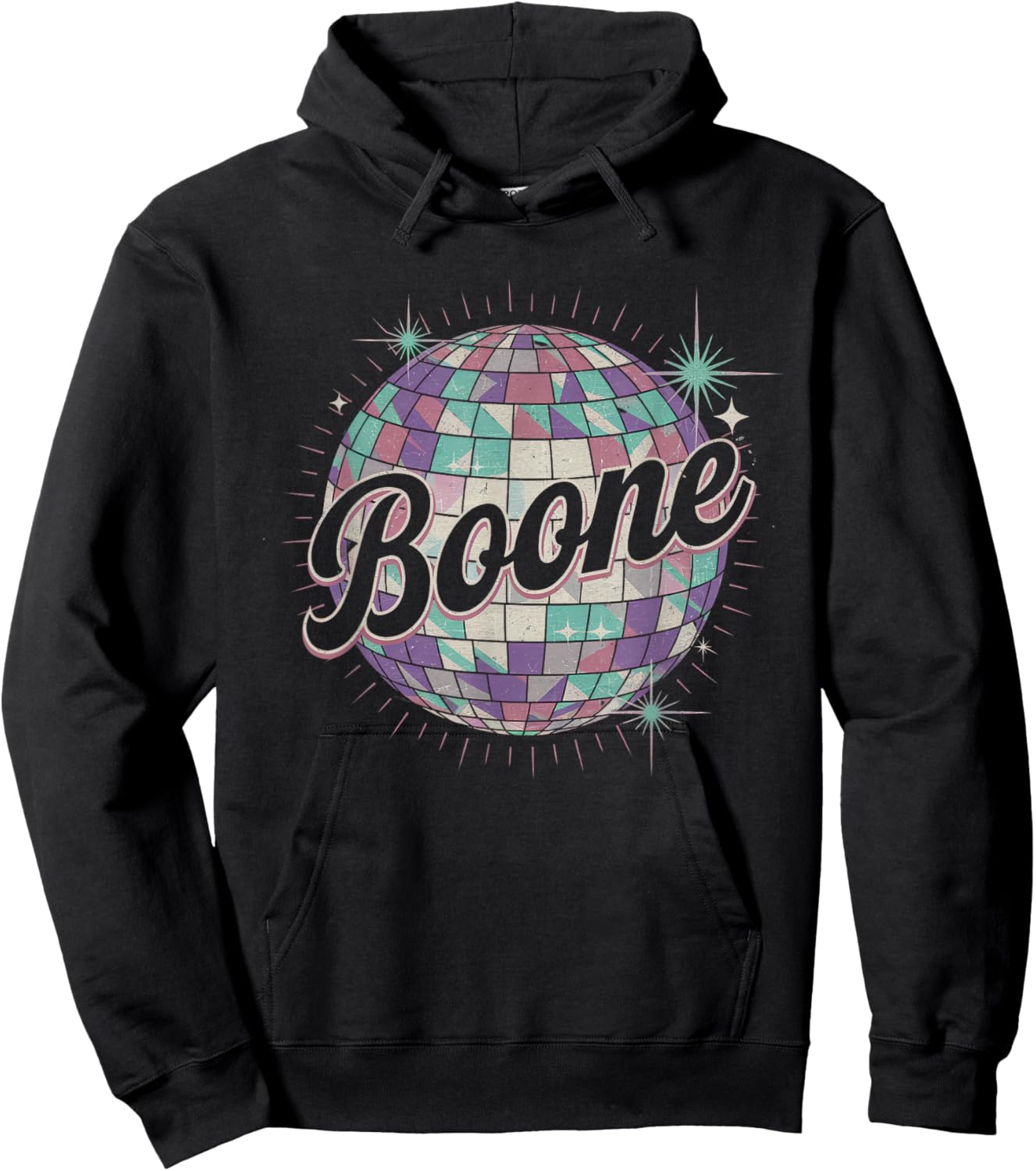 Boone Family Name I Love Boone 80's Vintage NC Retro Hoodie - Hoodie | Black