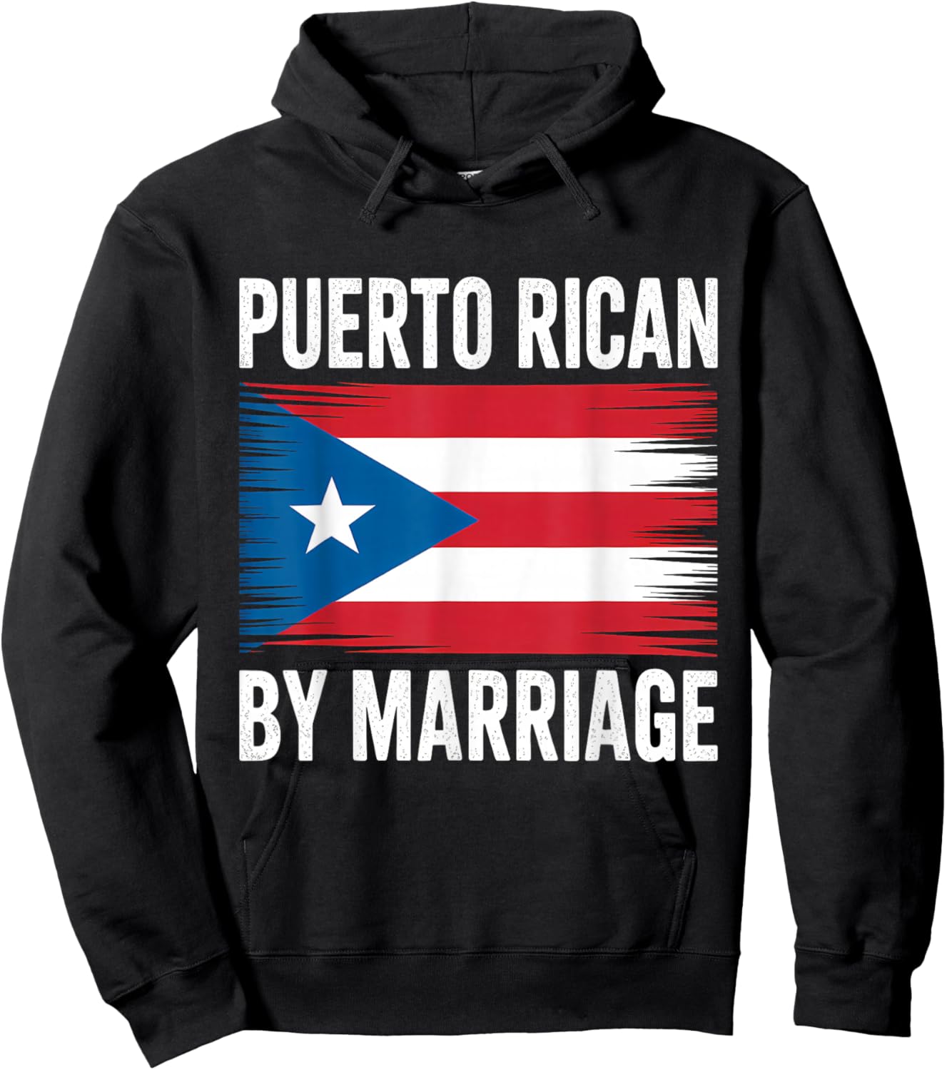 Puerto Rican by Marriage Puerto Rico Hoodie - Hoodie | Black