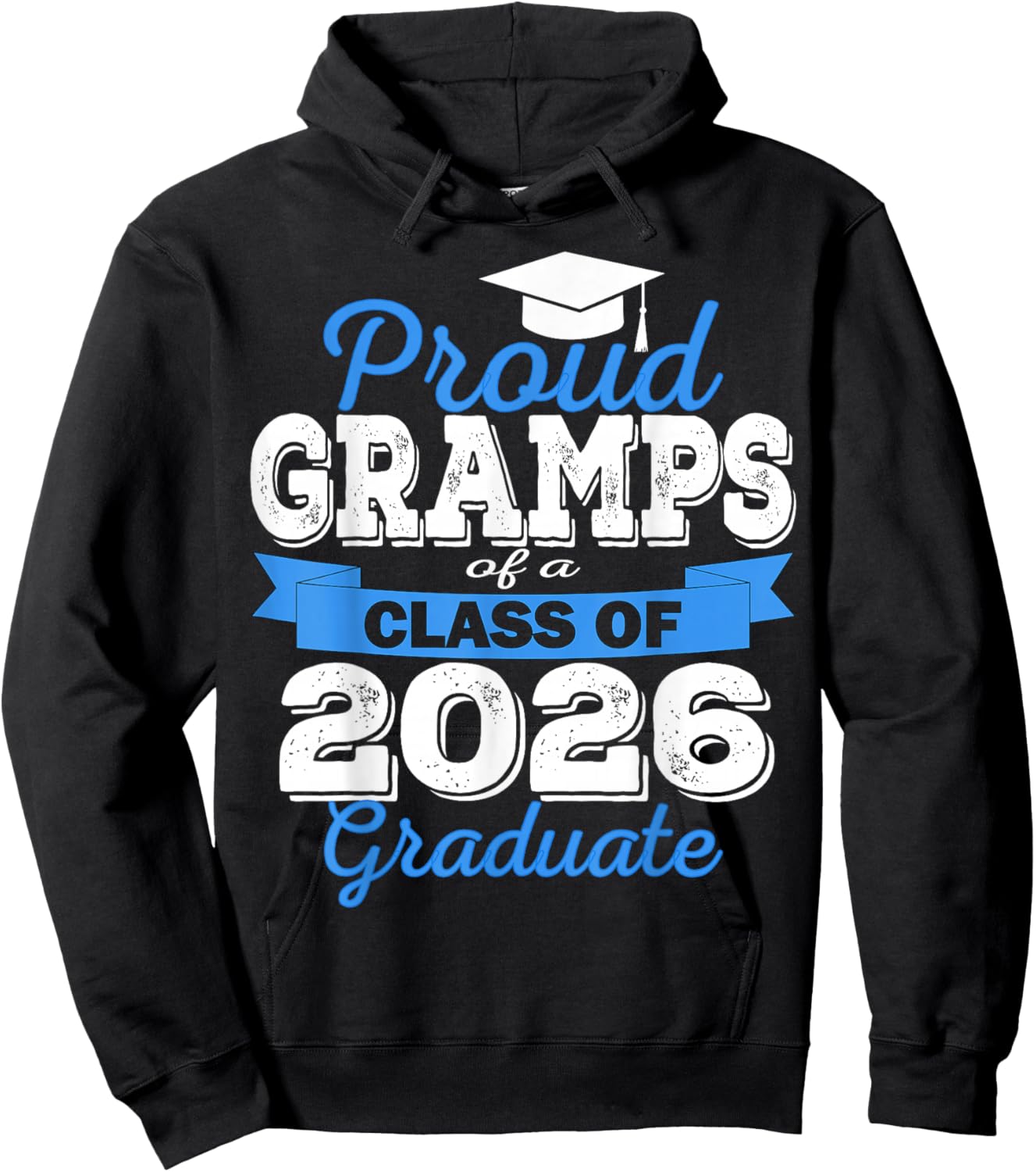 Super Proud Gramps of 2026 Graduate Senior Graduation Family Hoodie - Hoodie | Black