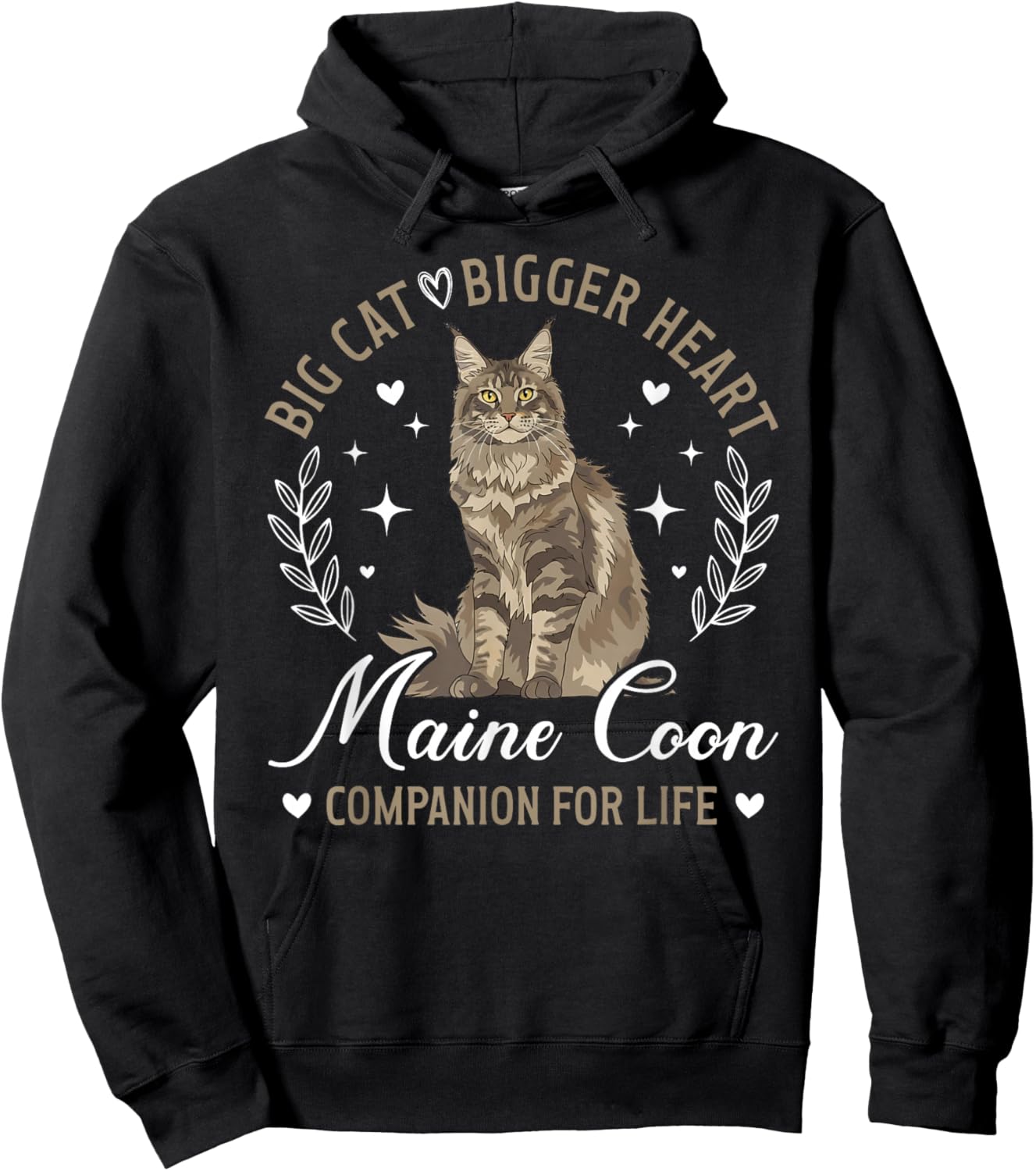Maine Coon Companion Maine Coon Cat Owner Maine Coon Lover Hoodie - Hoodie | Black