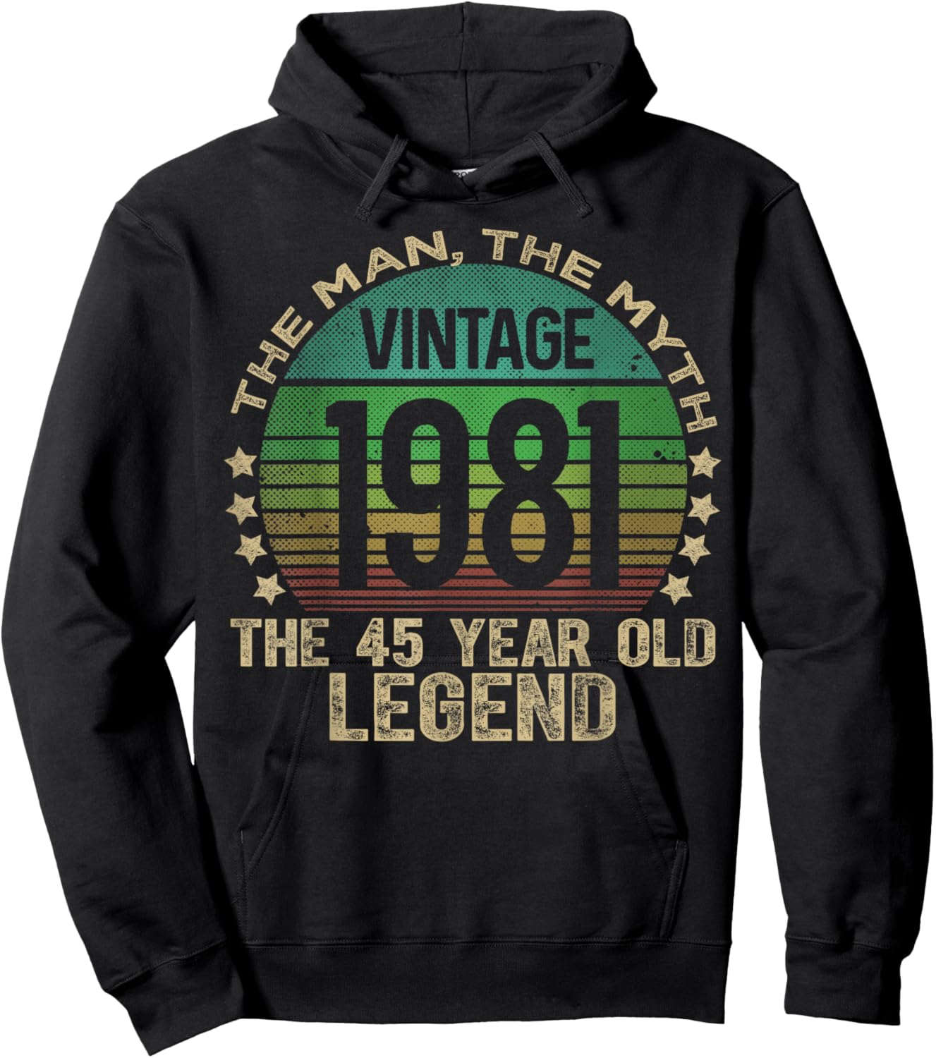 45 Year Old Gifts Vintage 1981 Limited Edition 45th Birthday Hoodie - Hoodie | Black