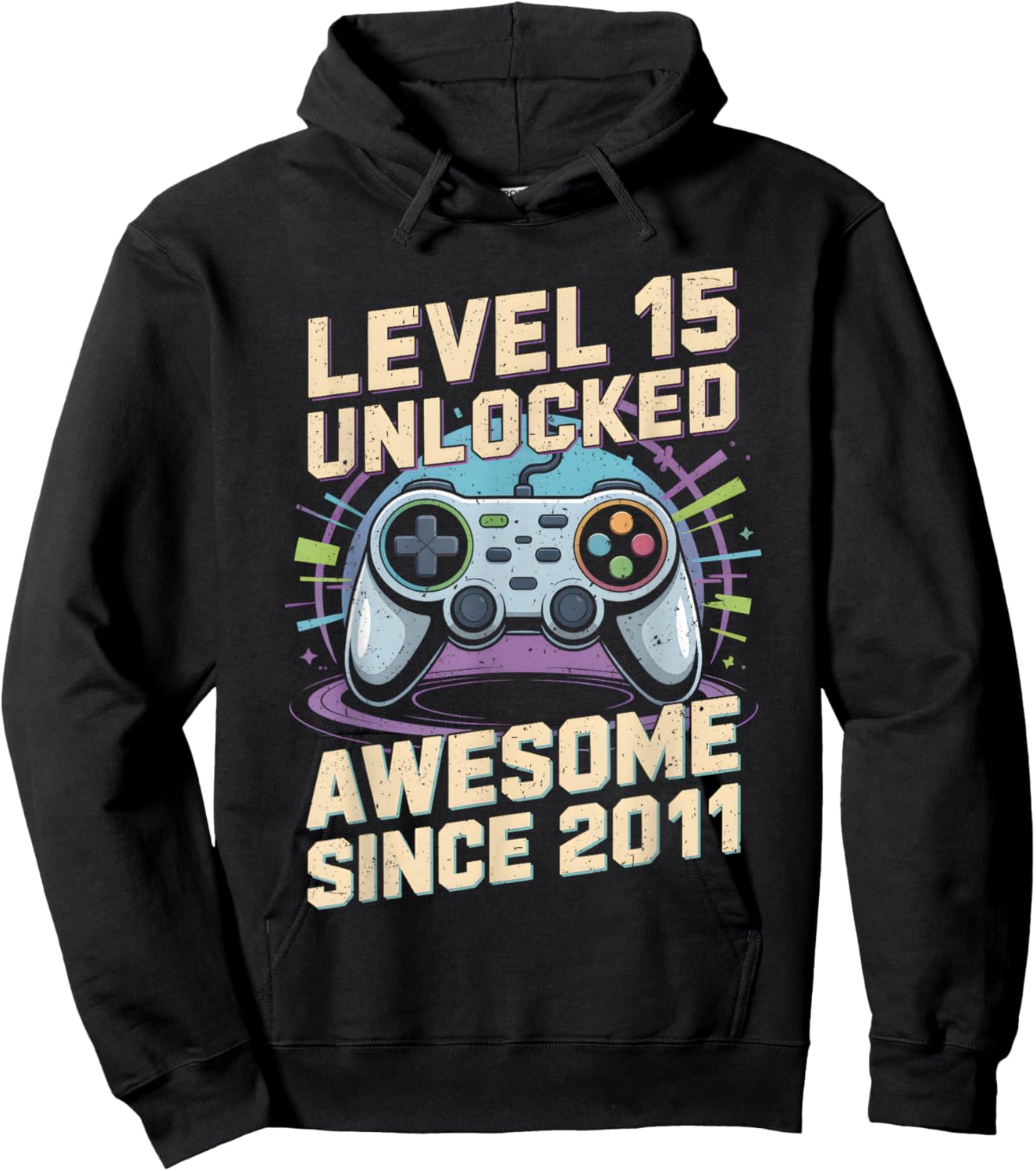 15 Year Old Bday Decorations Son Boy 15yr 2011 15th Birthday Hoodie - Hoodie | Black