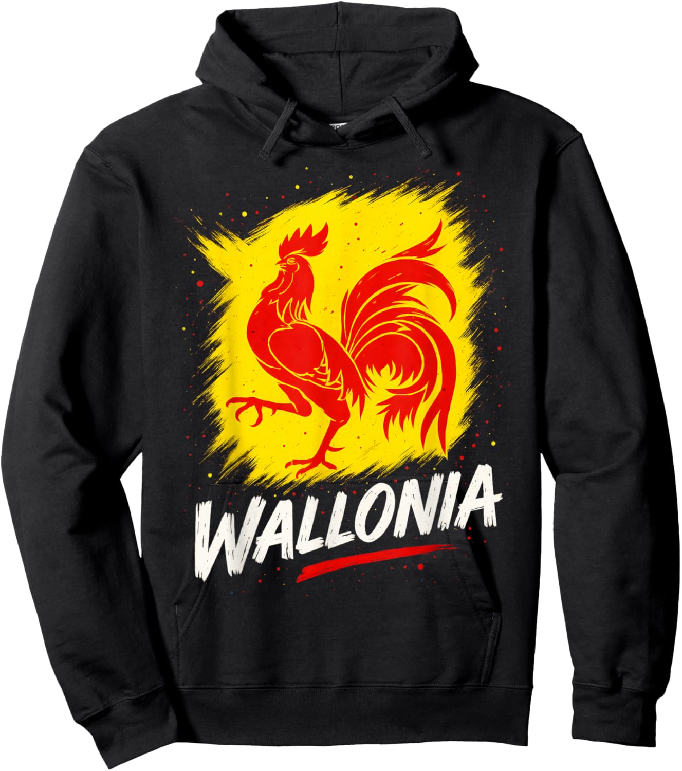 Wallonia Flag Walloon Pride Hoodie - Hoodie | Black