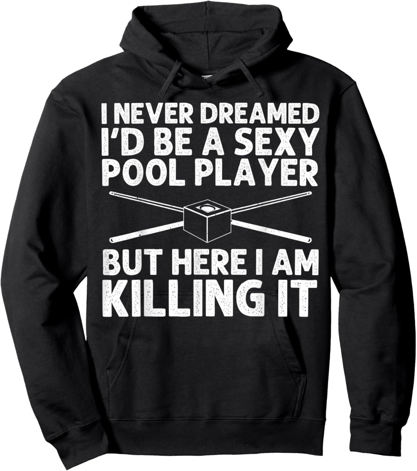 Funny Billiards Art Women Billiard Lover Pool Player Hoodie - Hoodie | Black