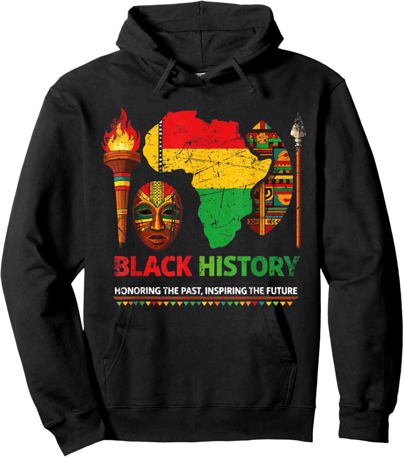 Black History Month African Culture Pride Heritage Design Hoodie - Hoodie | Black