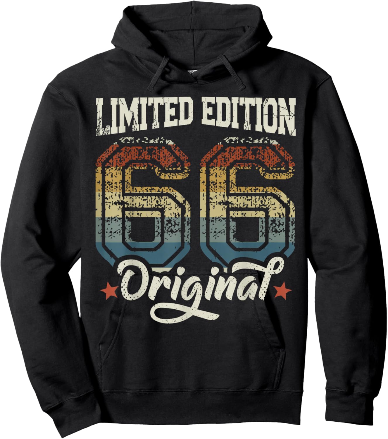 60th Birthday Man Woman 60 Years 1966 Decorative Gift Funny Hoodie - Hoodie | Black