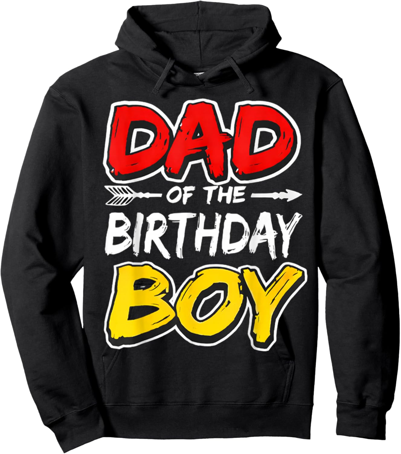 Dad of The Birthday boy Matching Family Party Hoodie - Hoodie | Black
