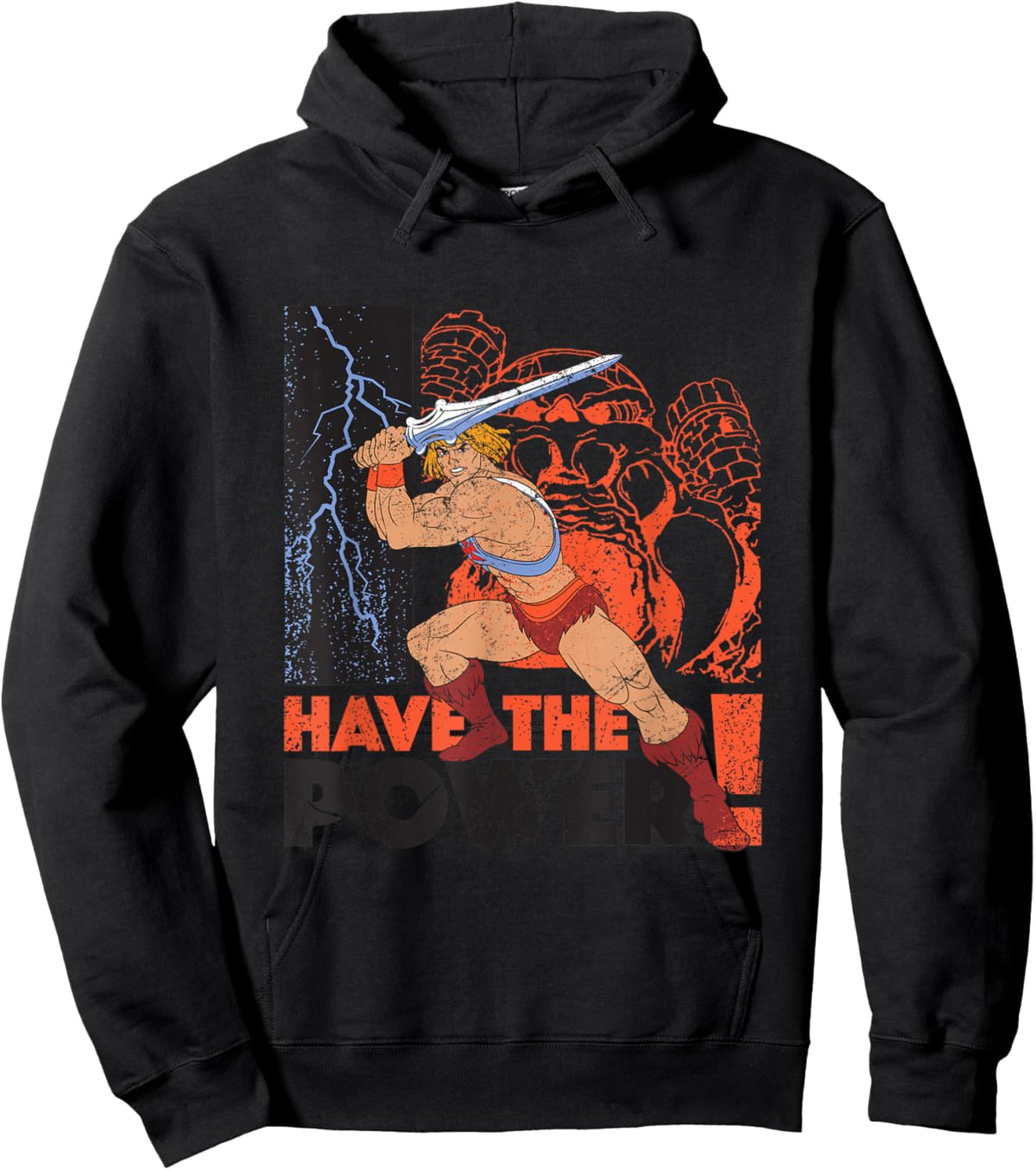 Masters of The Universe He-Man I Have The Power Hoodie - Hoodie | Black